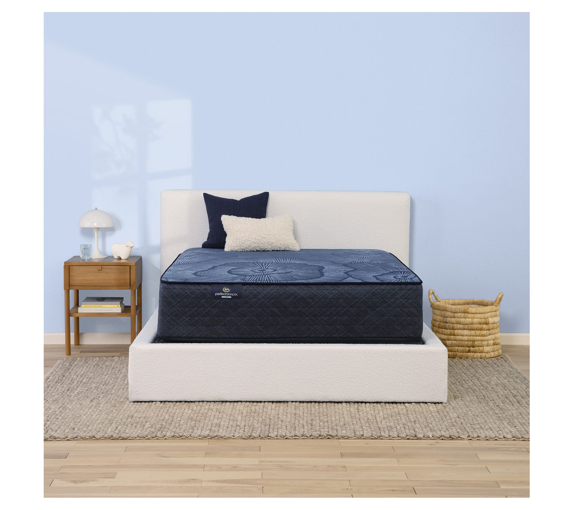 Serta Euphoric Nights 14" Hybrid Firm Mattress Set -King