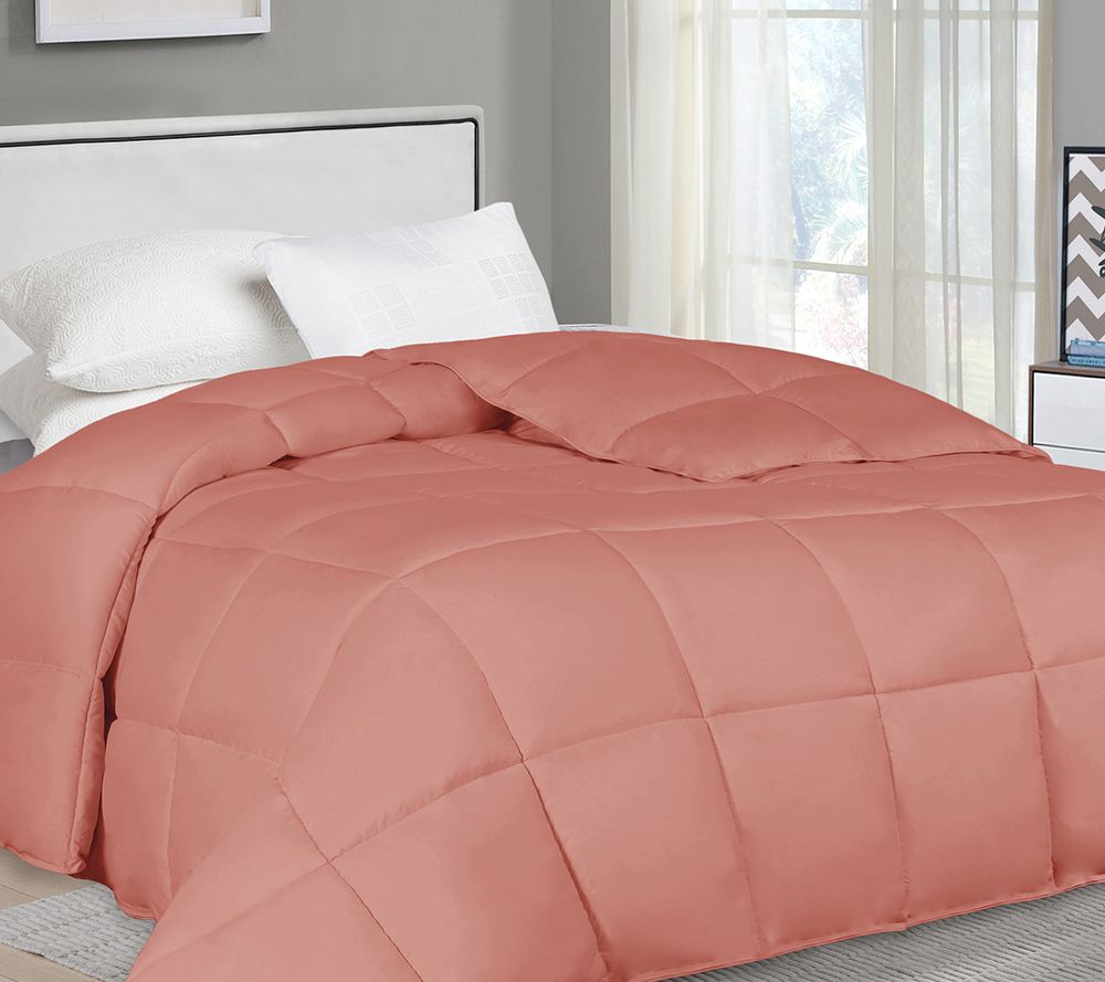 Superior Solid Reversible Down Alternative Comforter- Full