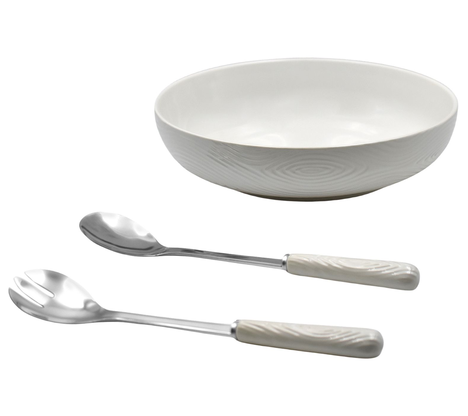 Temp-tations Woodland Nostalgic 3qt Serving Bowl w/ Serving Spoons