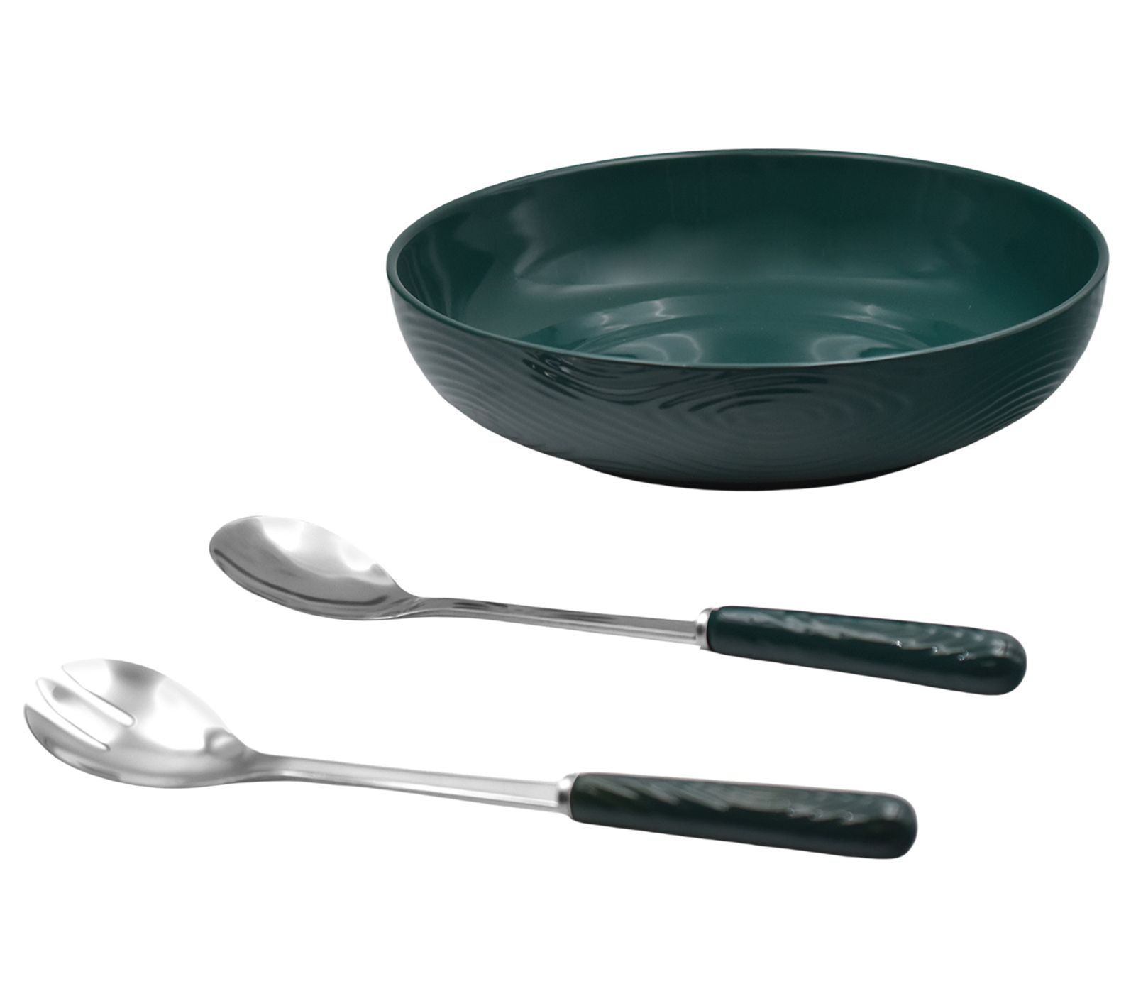Temp-tations Woodland Nostalgic 3qt Serving Bowl w/ Serving Spoons