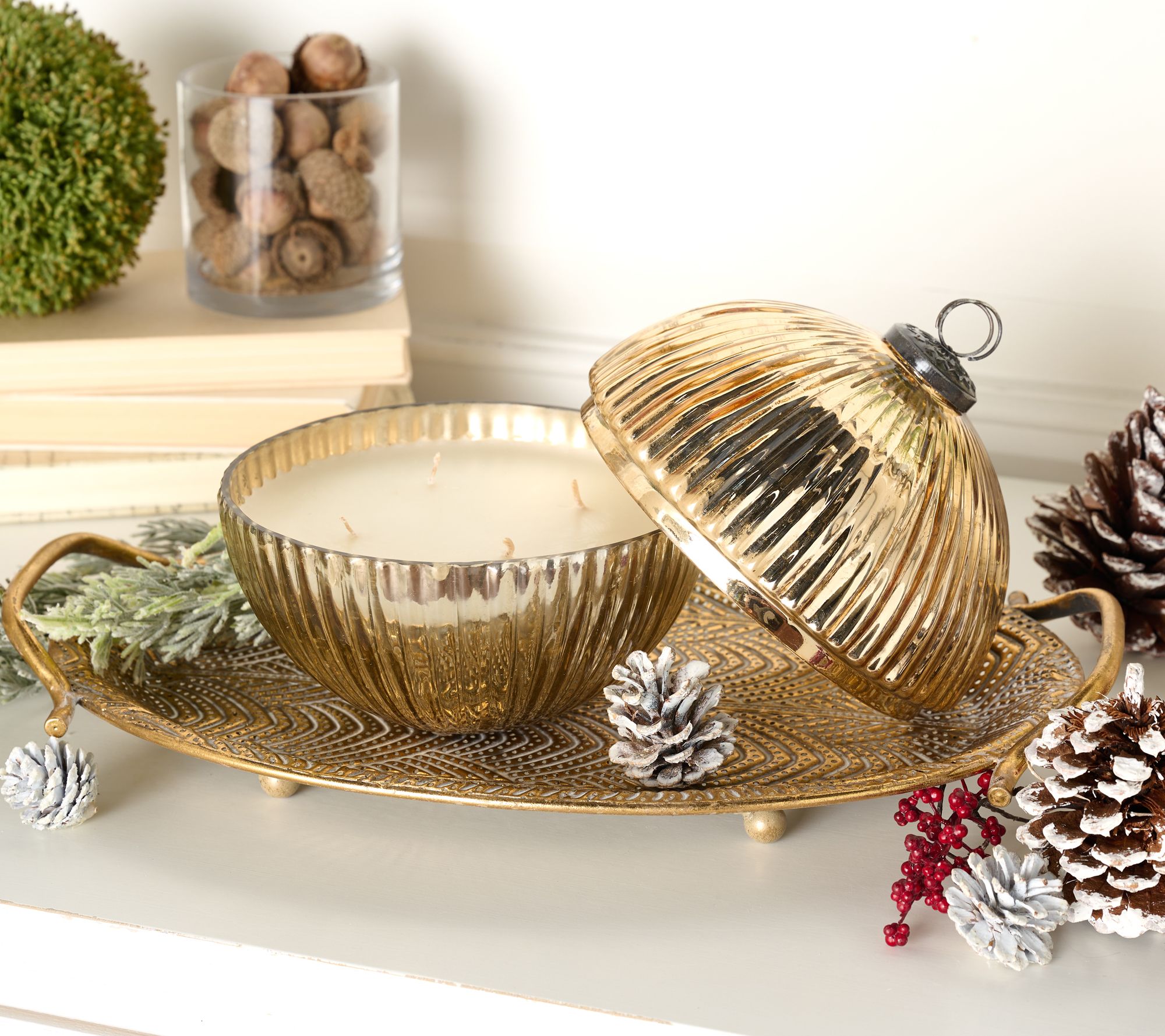 Home Reflections 24oz Lidded Ornament Candle