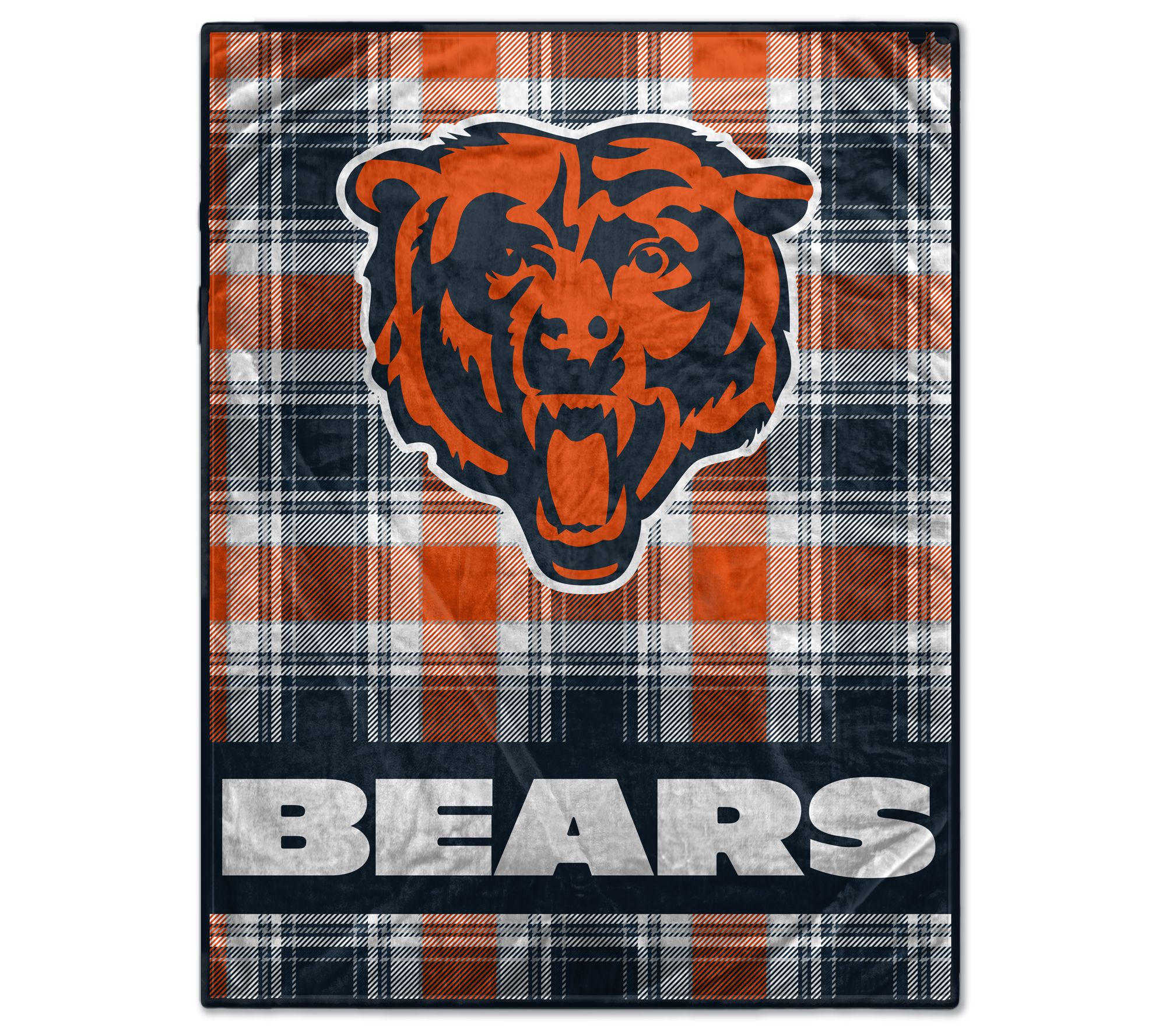 Pegasus Sports NFL Plaid Fan-mily 66"x95" Ultra Cozy Blanket