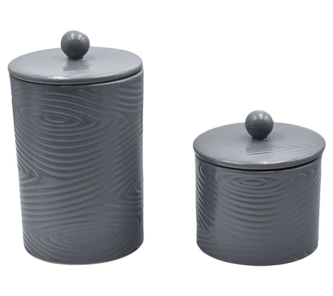 Temp-tations Woodland 1-qt and 2-qt Lidded Canisters