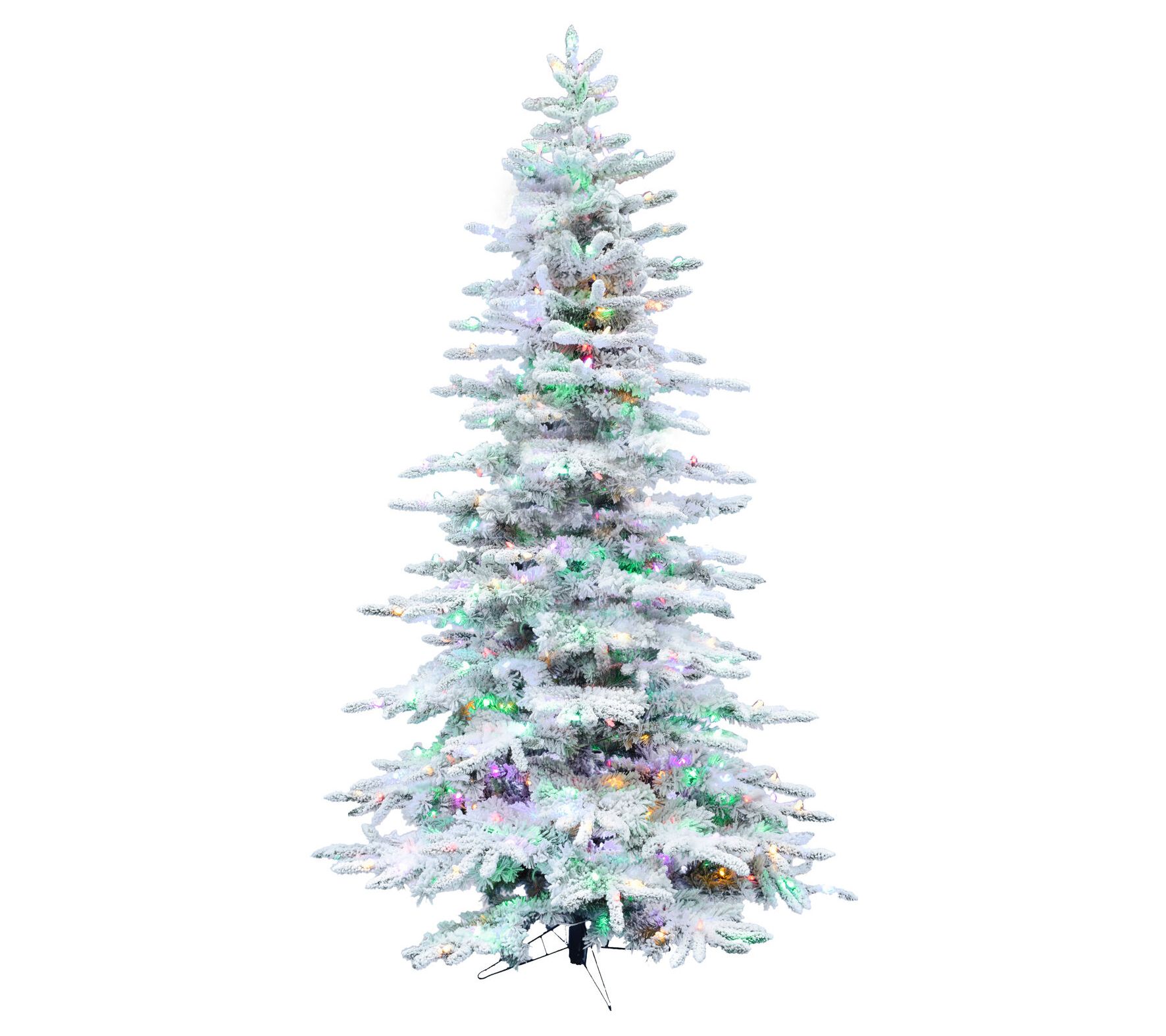 Christmas Time 6.5-Ft. Slim White Pine FlockedChristmas Tre