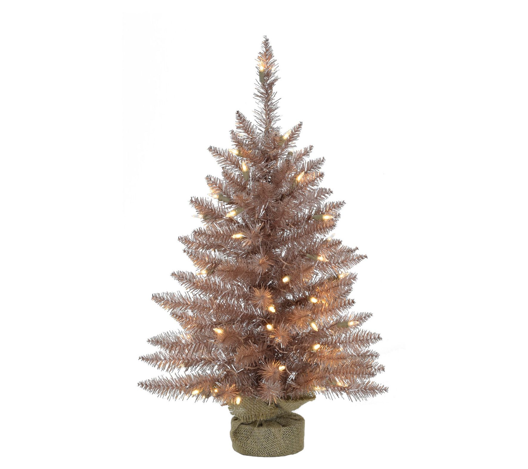 Fraser Hill Farm 3-ft. Festive Tinsel Christmas  Tree