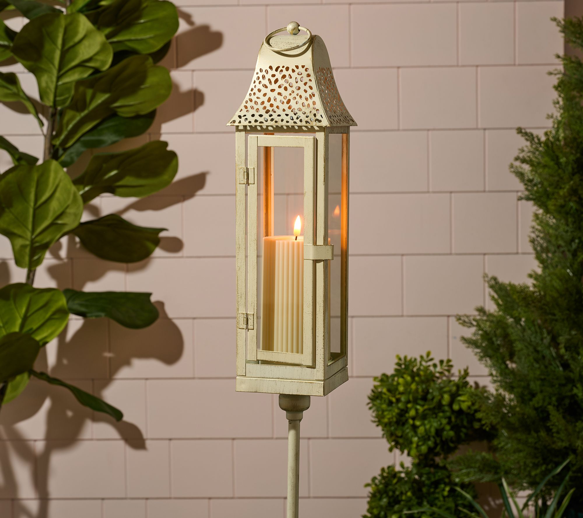 "As Is" 16" Metal Lantern with Removable Stake by Kim Gravel