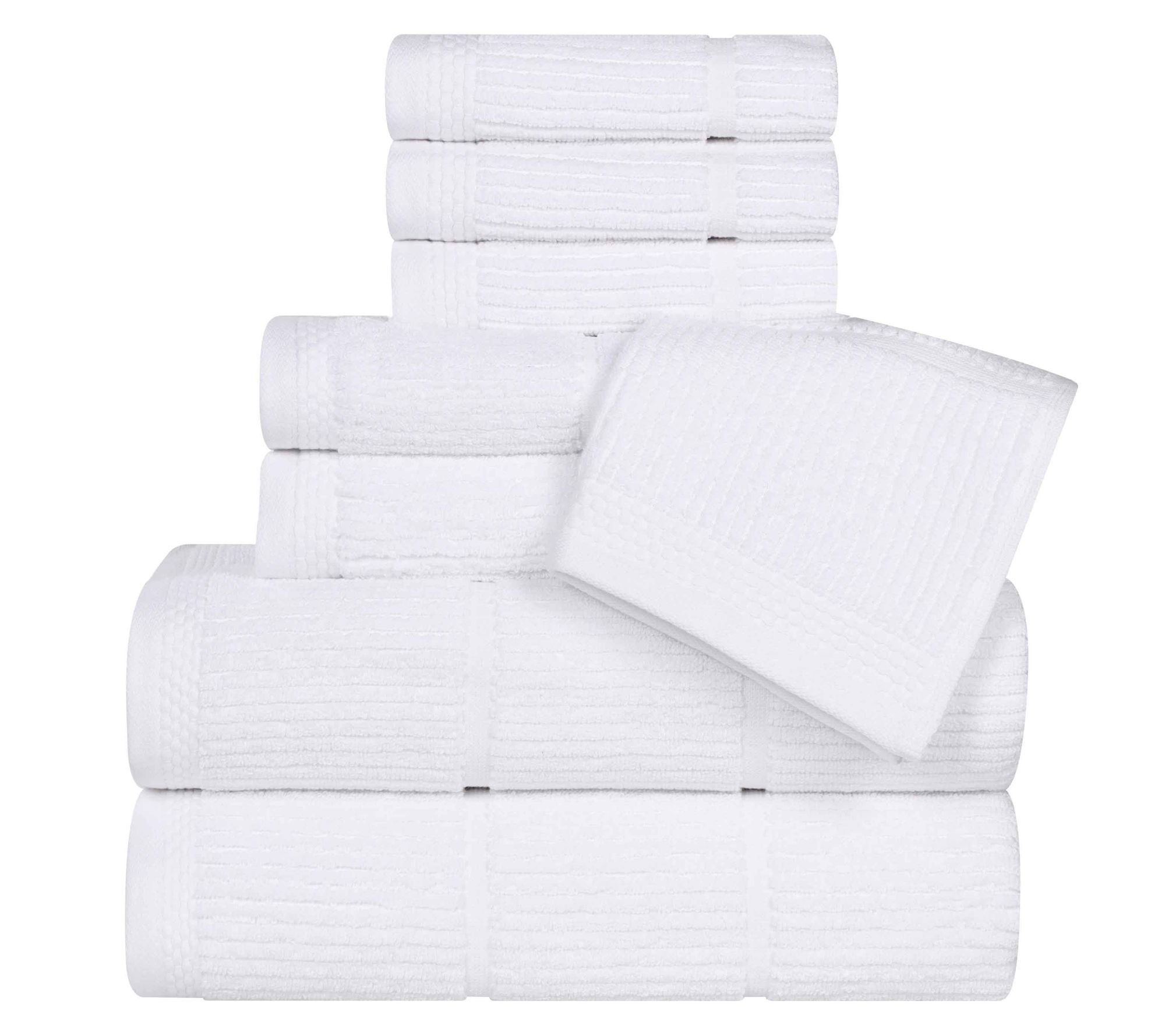 Superior Milo Cotton Blend Solid 8-Piece TowelSet