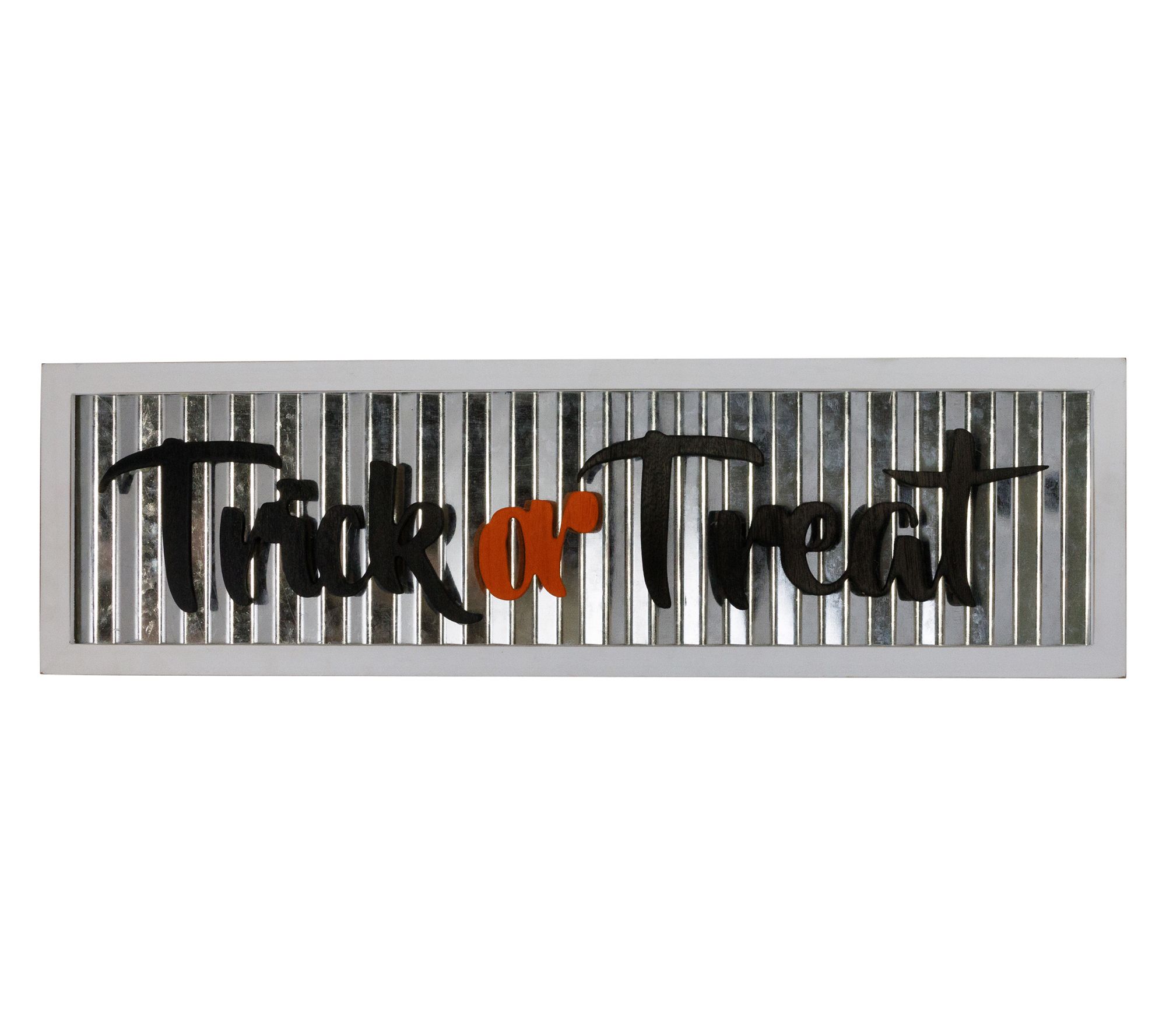 Northlight Trick or Treat Halloween Wall Sign w/ Frame  27.5"