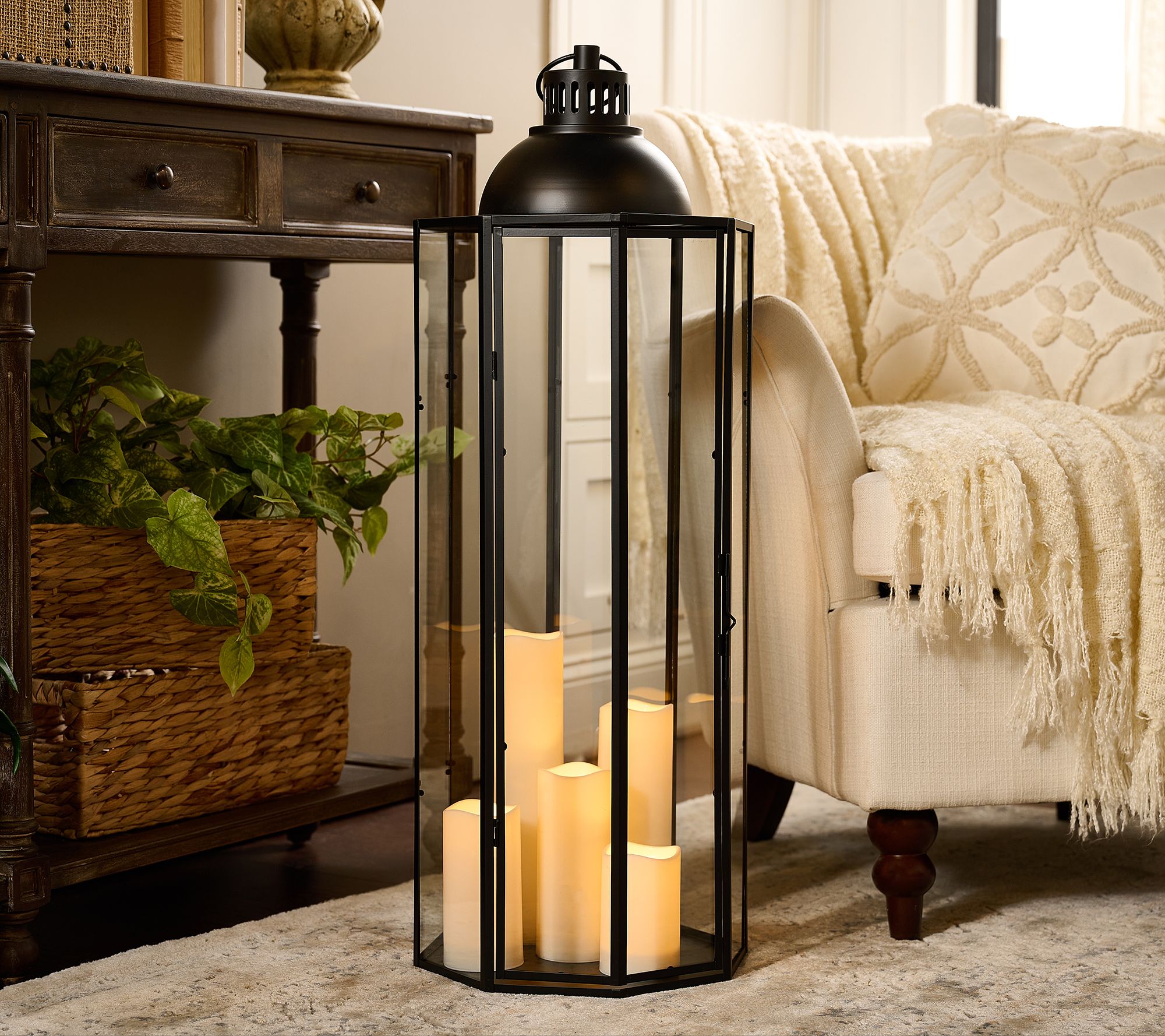 "As Is" Home Reflections Luxe Oversized 34" In/Outdoor Lantern