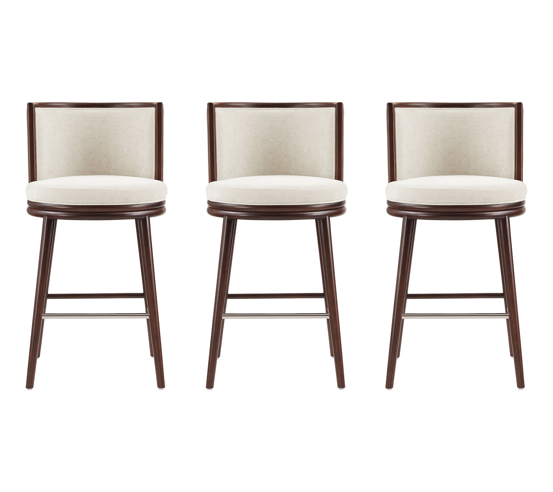 Manhattan Comfort Evalyn Barstool - Set of 3