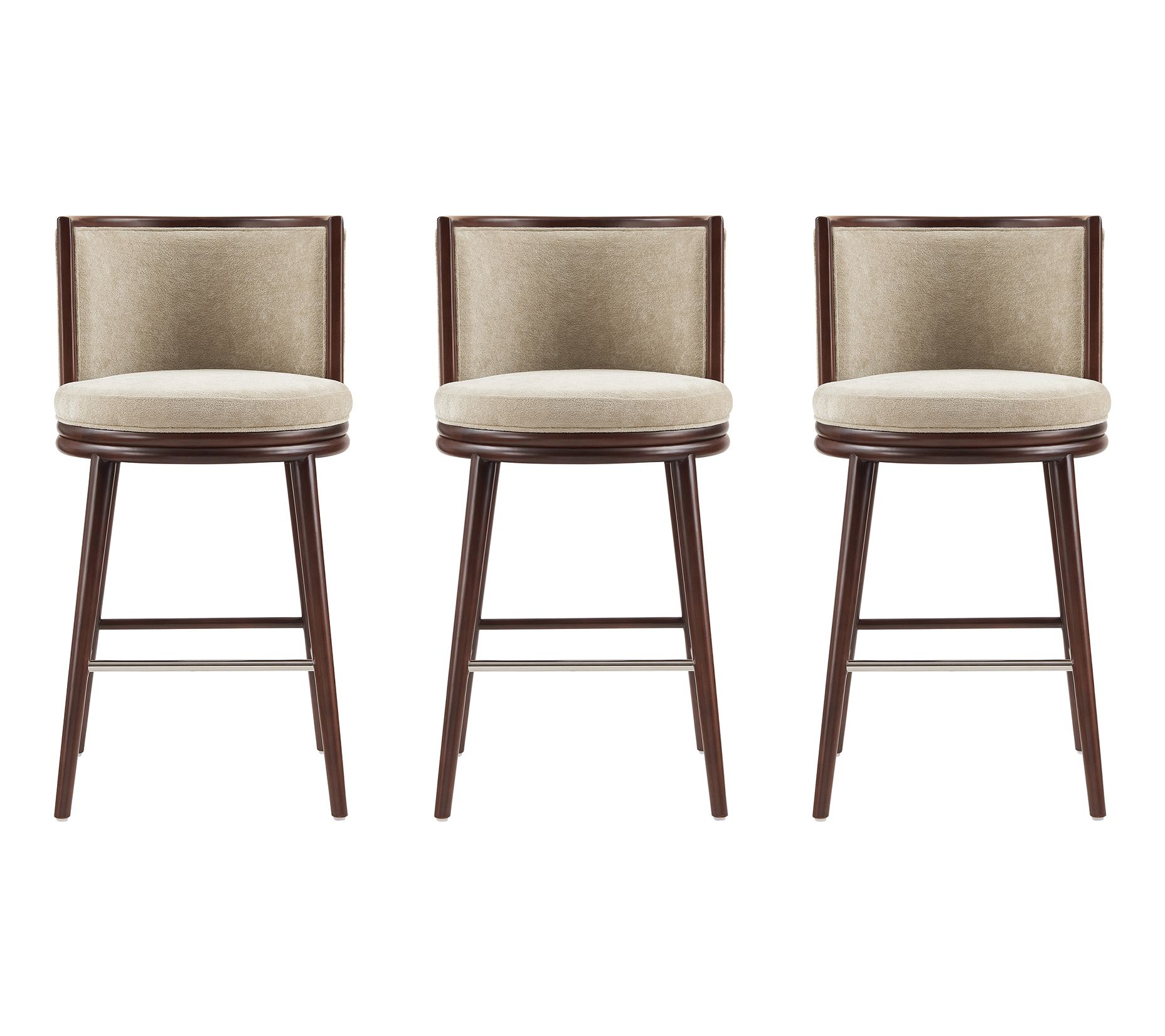 Manhattan Comfort Evalyn Barstool - Set of 3