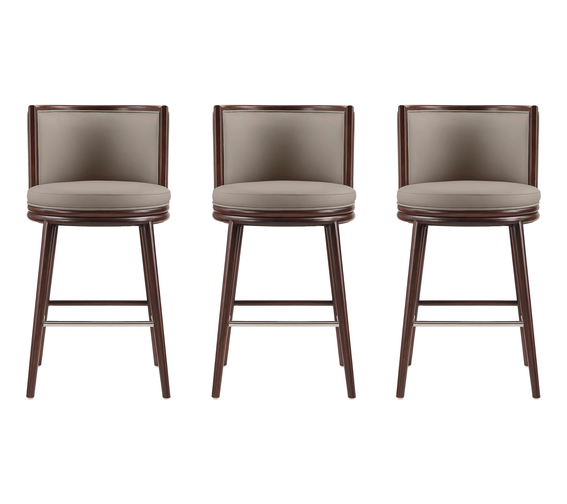 Manhattan Comfort Evalyn Barstool - Set of 3