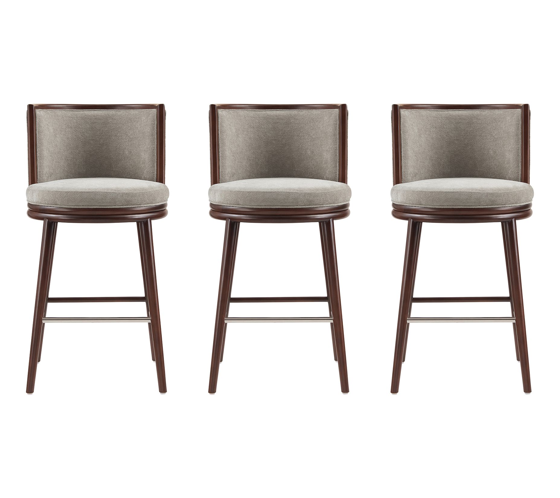 Manhattan Comfort Evalyn Barstool - Set of 3
