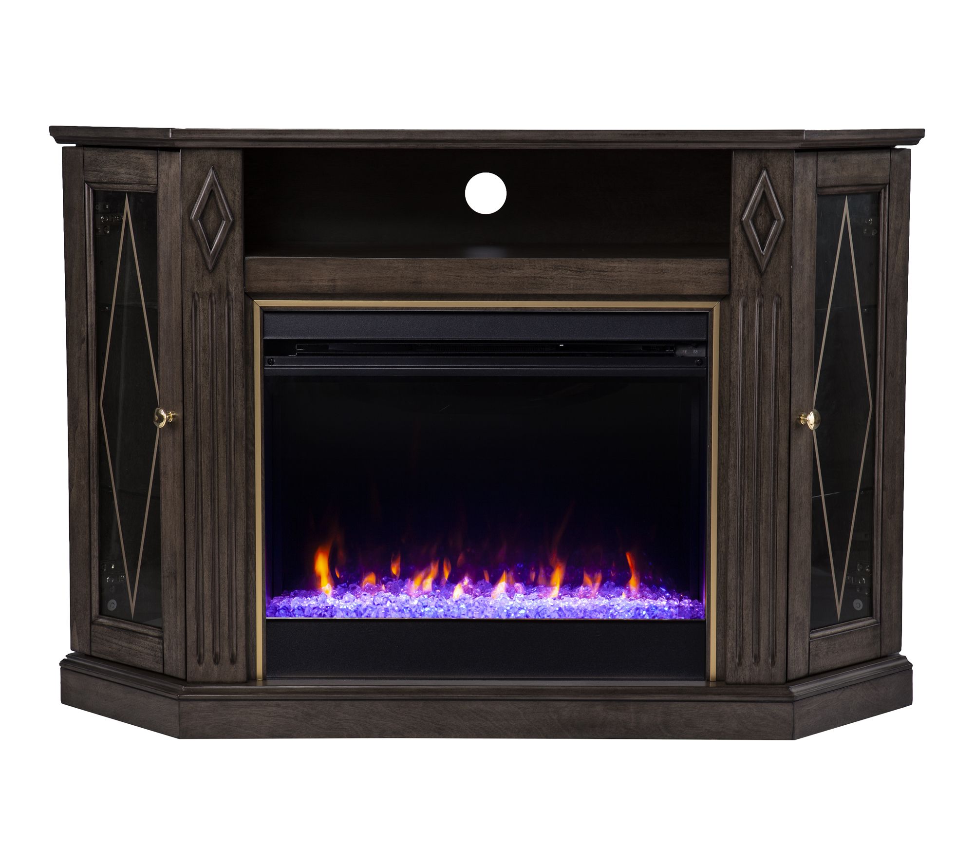 SEI Austindale Color Changing Fireplace W/ Media Storage