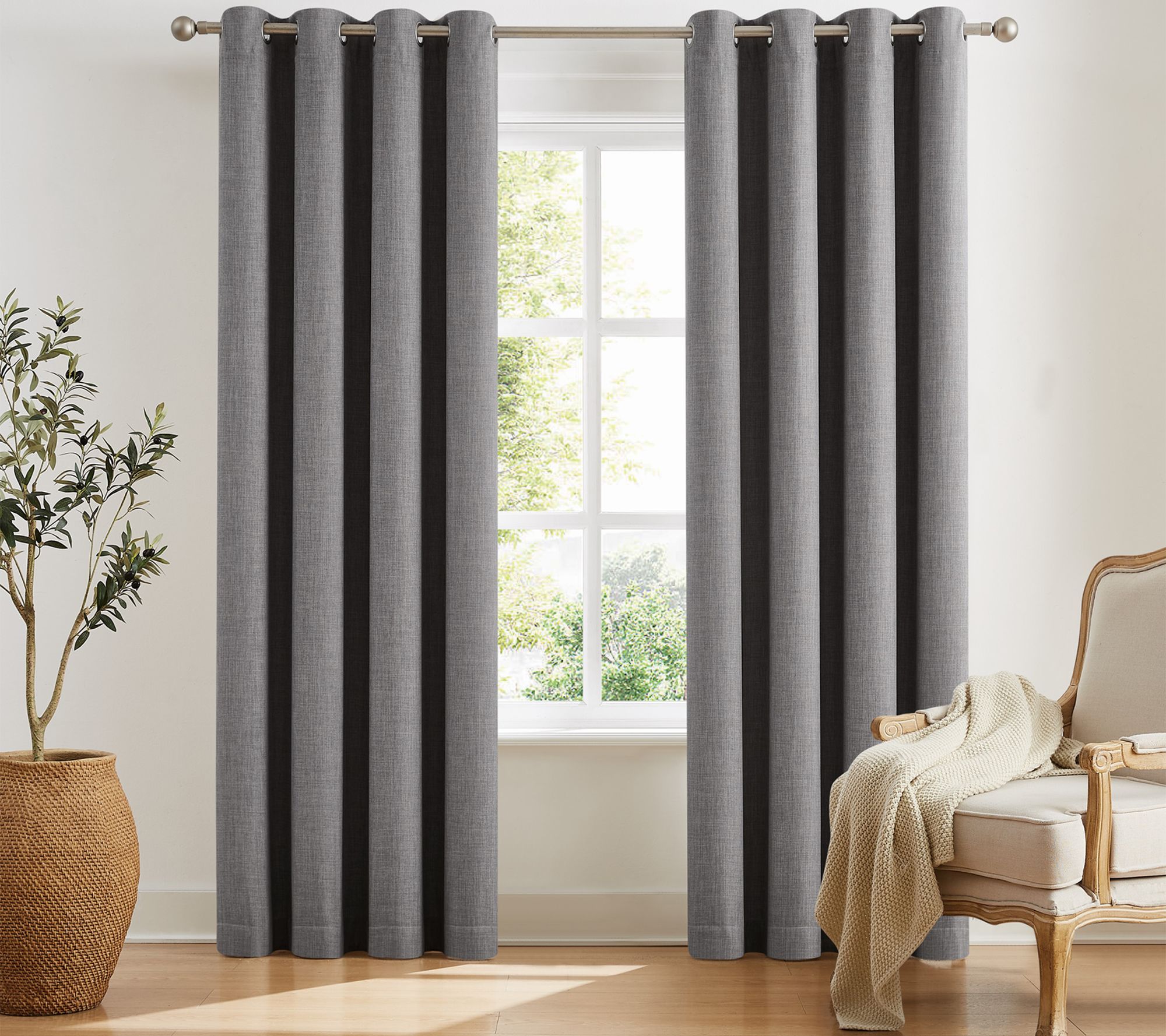 Sun Barrier Snap In Blackout Liner 52x63 Grommet Panel Pair