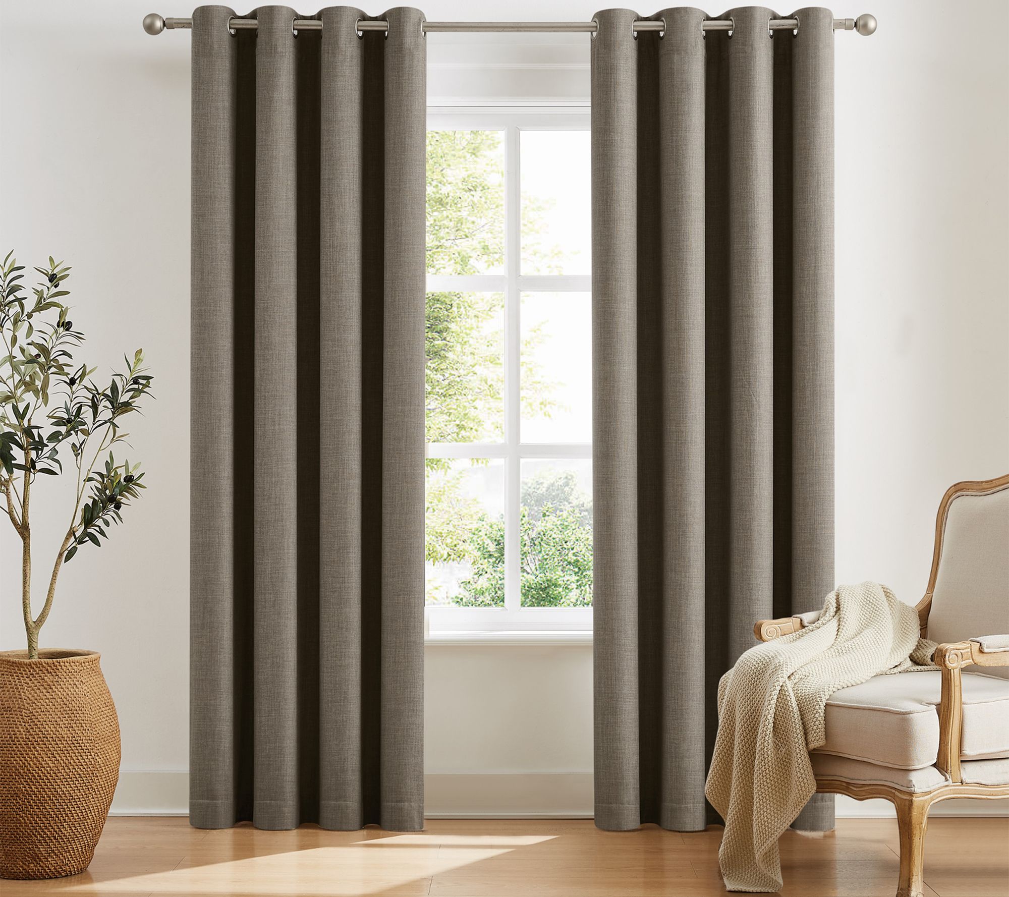 Sun Barrier Snap In Blackout Liner 52x63 Grommet Panel Pair