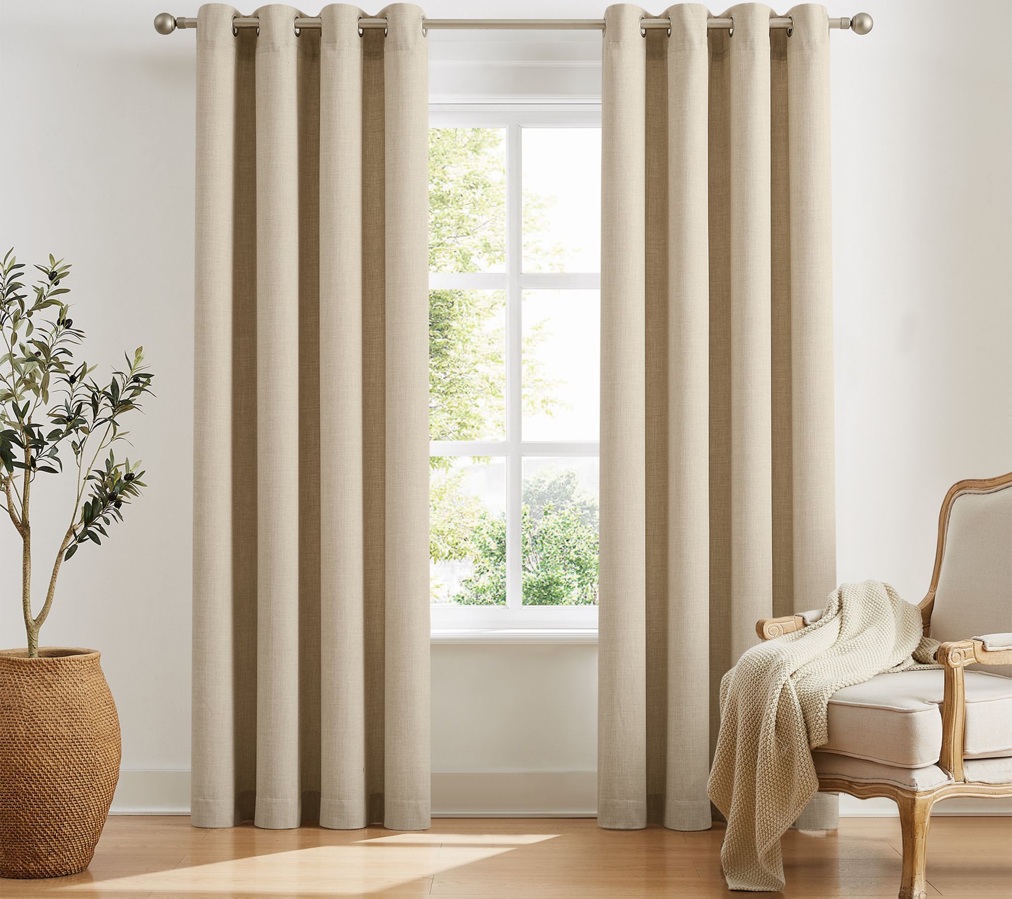 Sun Barrier Snap In Blackout Liner 52x63 Grommet Panel Pair