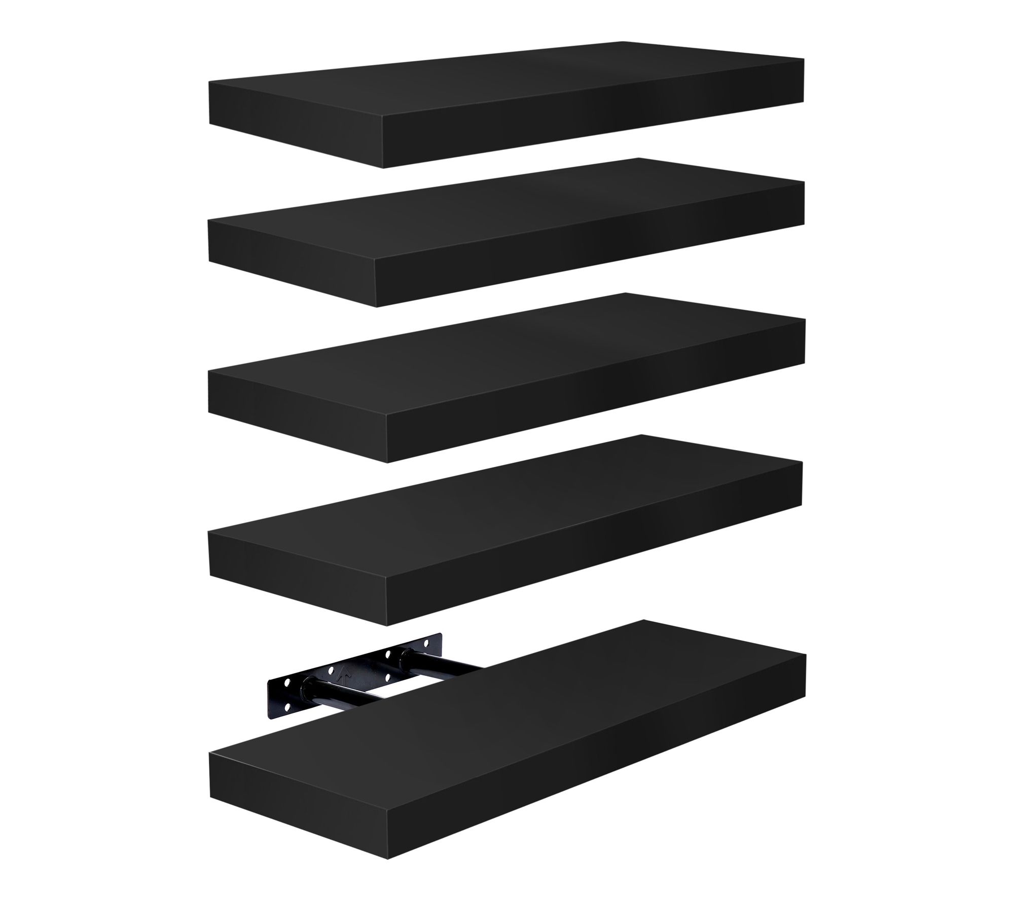 Sorbus Floating Shelves for Wa ll, Bathroom Sh elves, 5 Pack