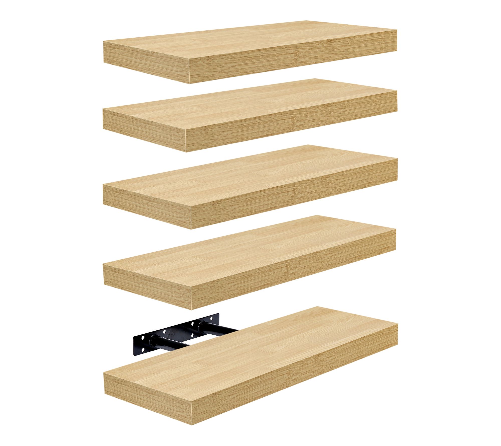 Sorbus Floating Shelves for Wa ll, Bathroom Sh elves, 5 Pack