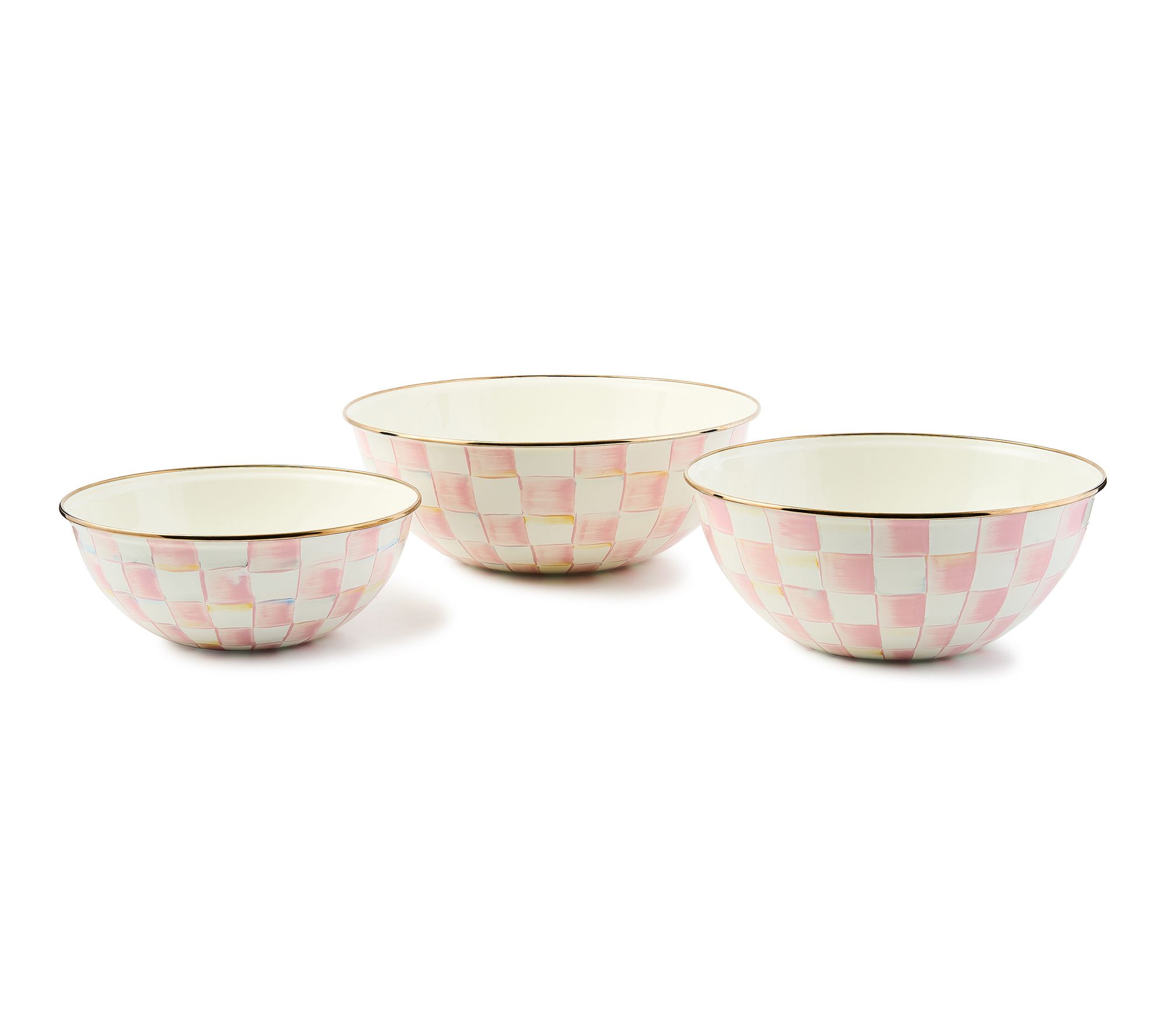 "As Is" MacKenzie- Childs Set of 3 Mixing Bowls