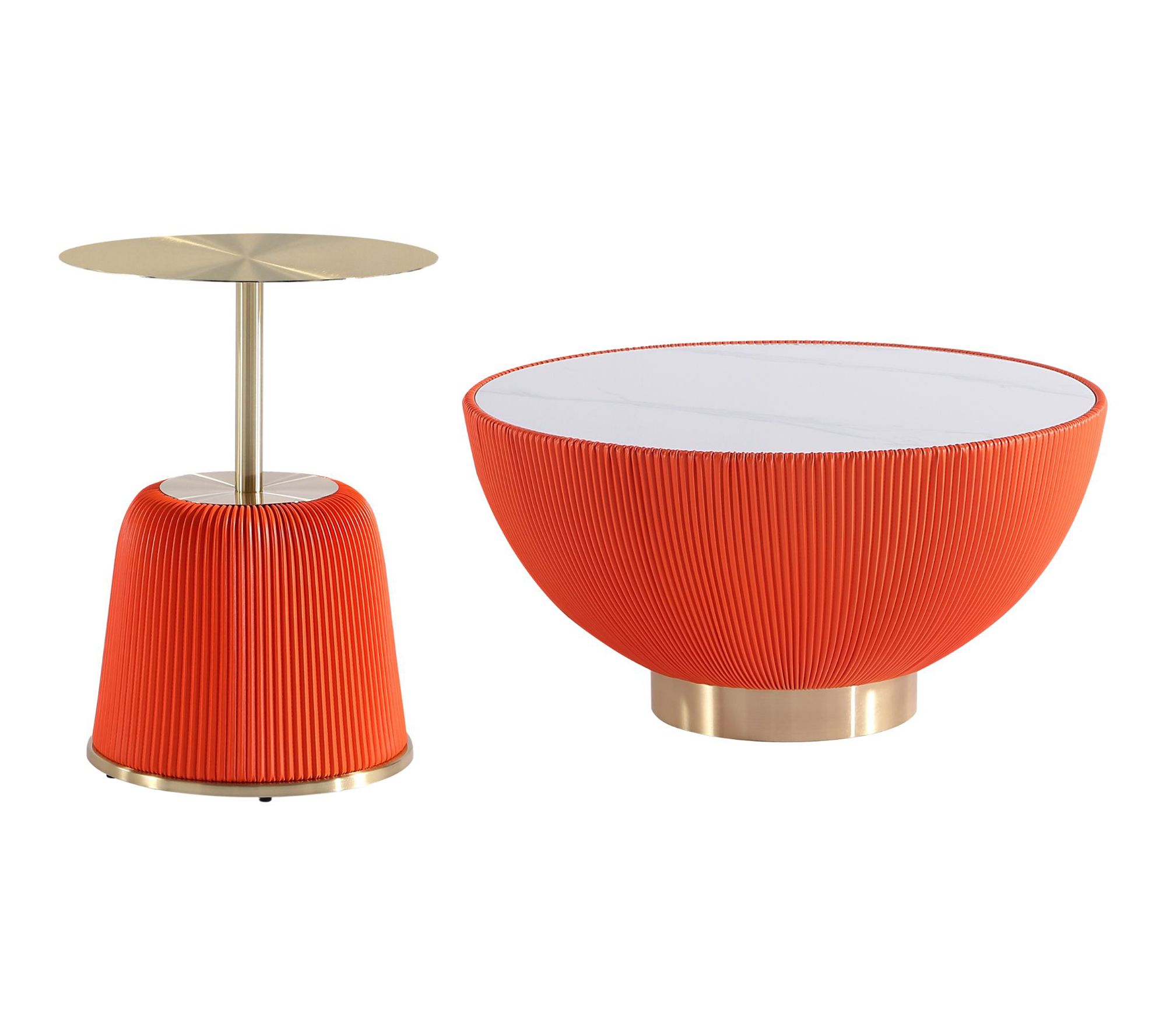 Manhattan Comfort 2-Piece Coffee Table & End Table Set 2.0