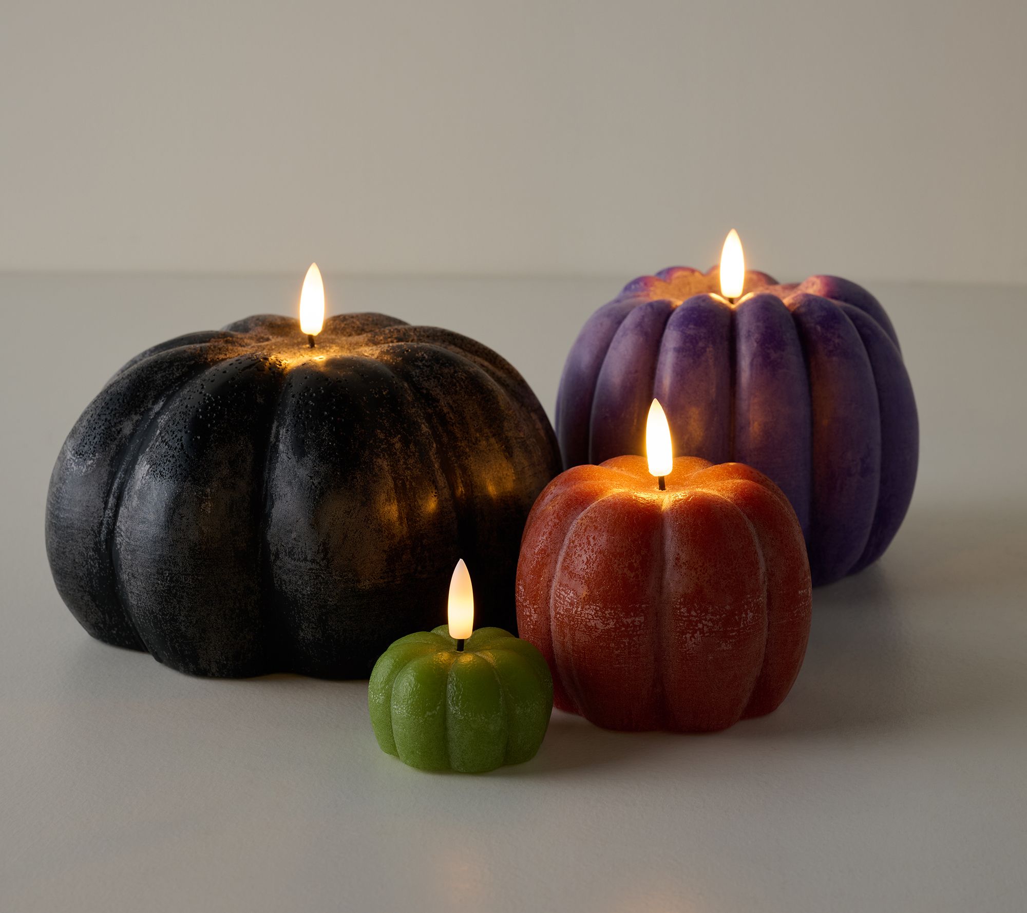 Home Reflections Set of 4 Flameless Pumpkins - QVC.com