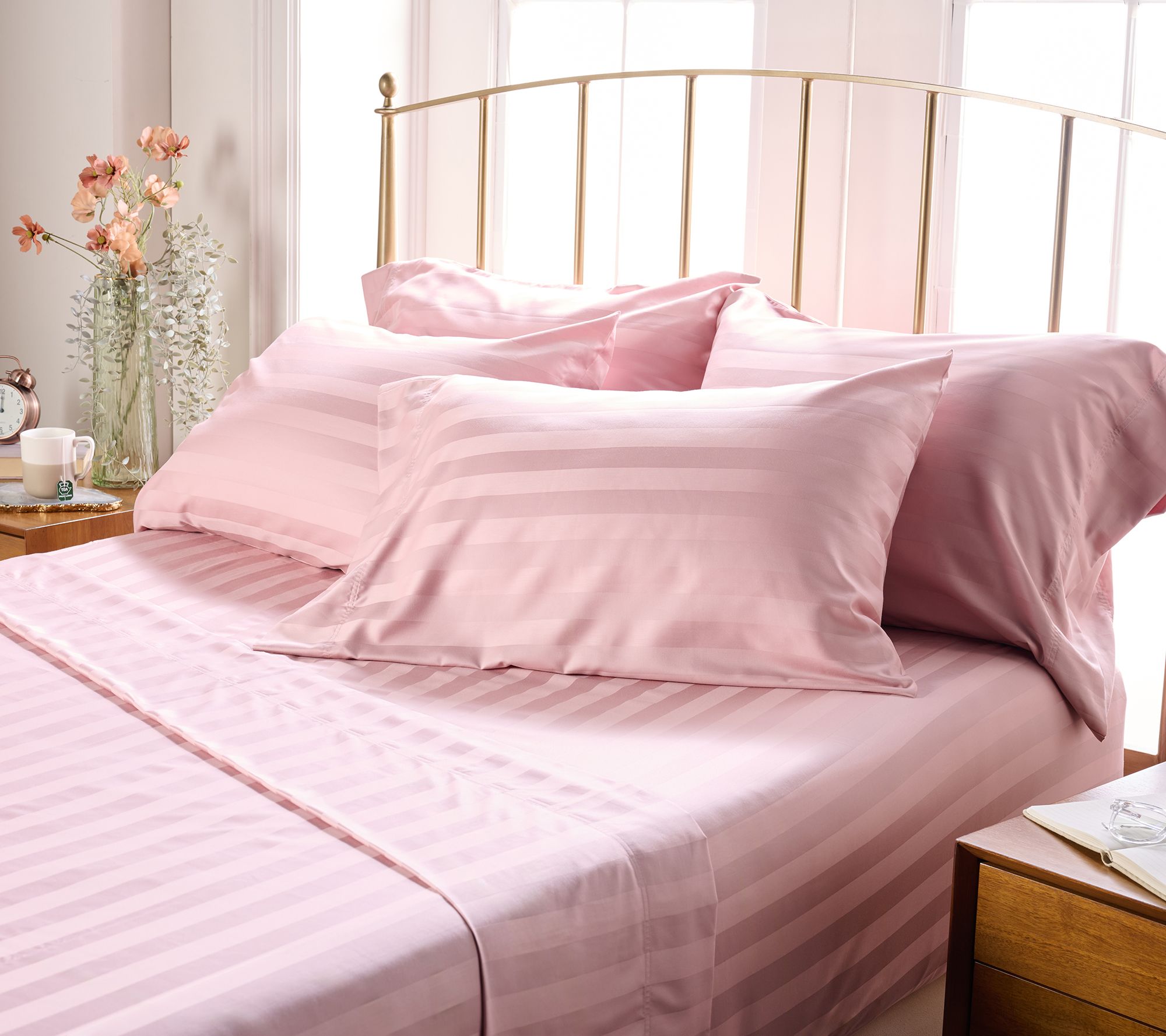 Northern Nights 500TC Wrinkle Defense Sheet Set w/ Extra Cases