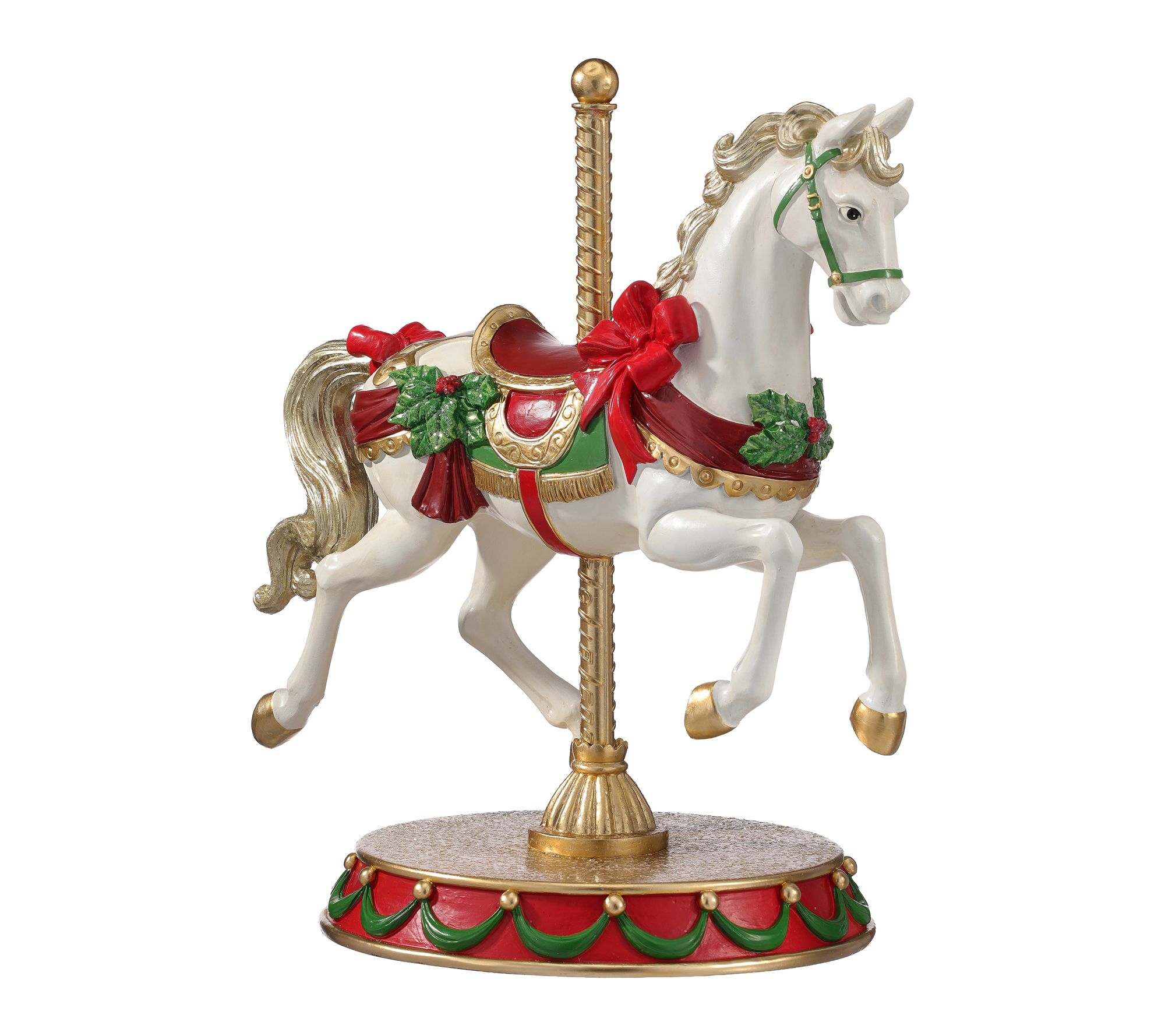 19" Resin Carousel Horse by Valerie