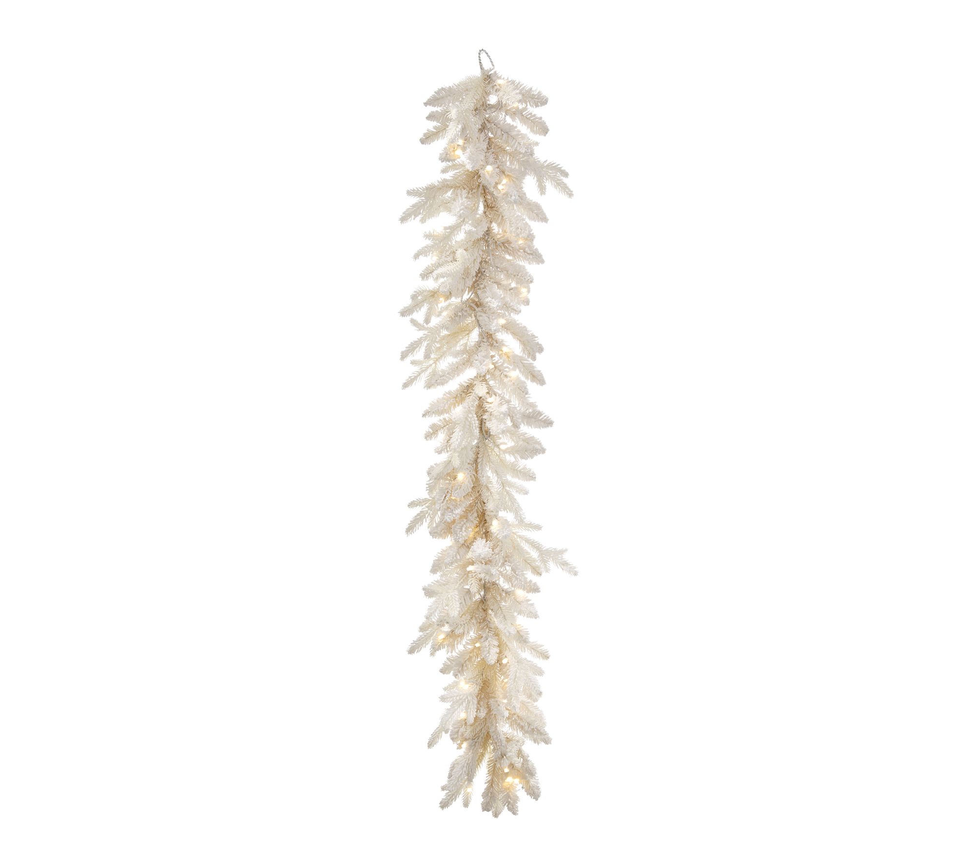 60" LED Cream Bavarian Spruce Garland by Valerie