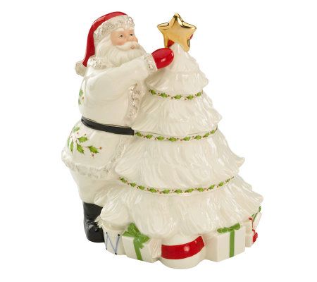 Lenox Holiday Santa Cookie Jar - QVC.com