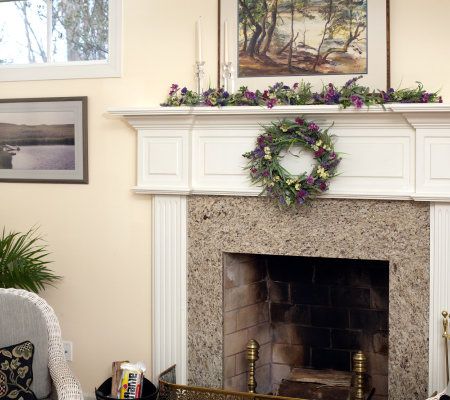 Williamsburg 5 ft. Lavender and Wildflower Garland with Greenery 