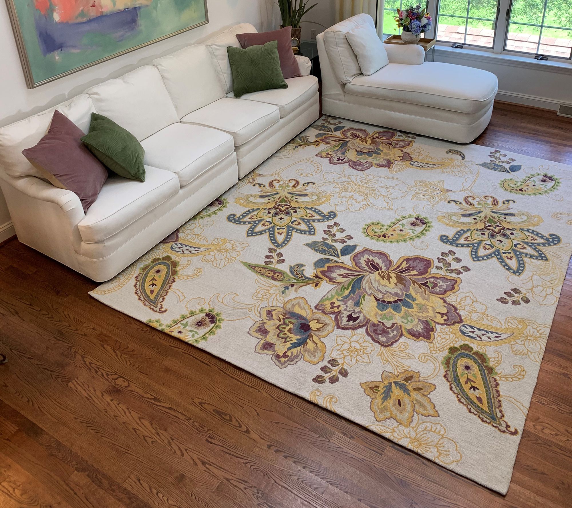 Home by SHR Floral Paisley 5'x7' Area Rug