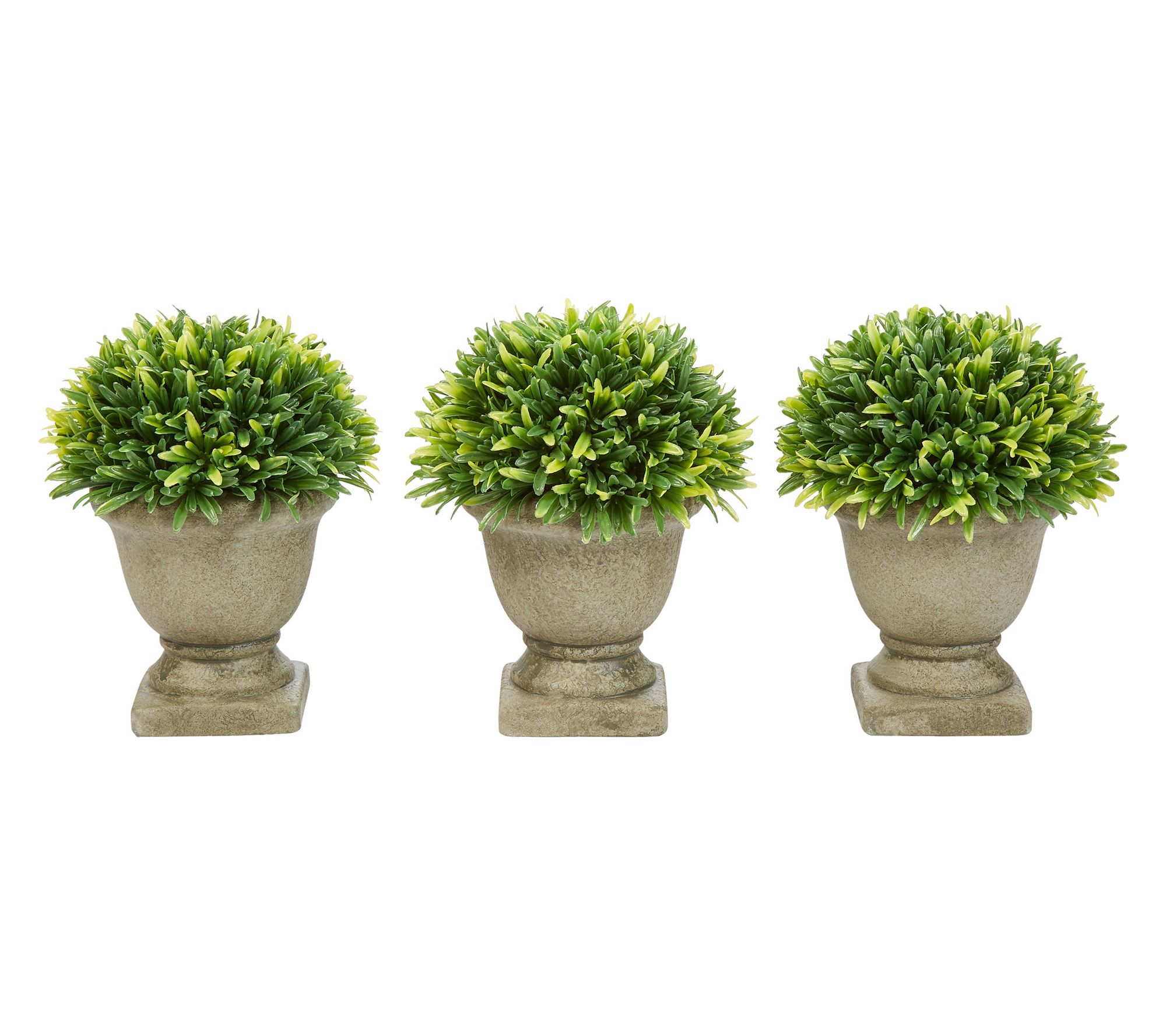 Nature Spring Set of 3 Potted Faux Grass Plants