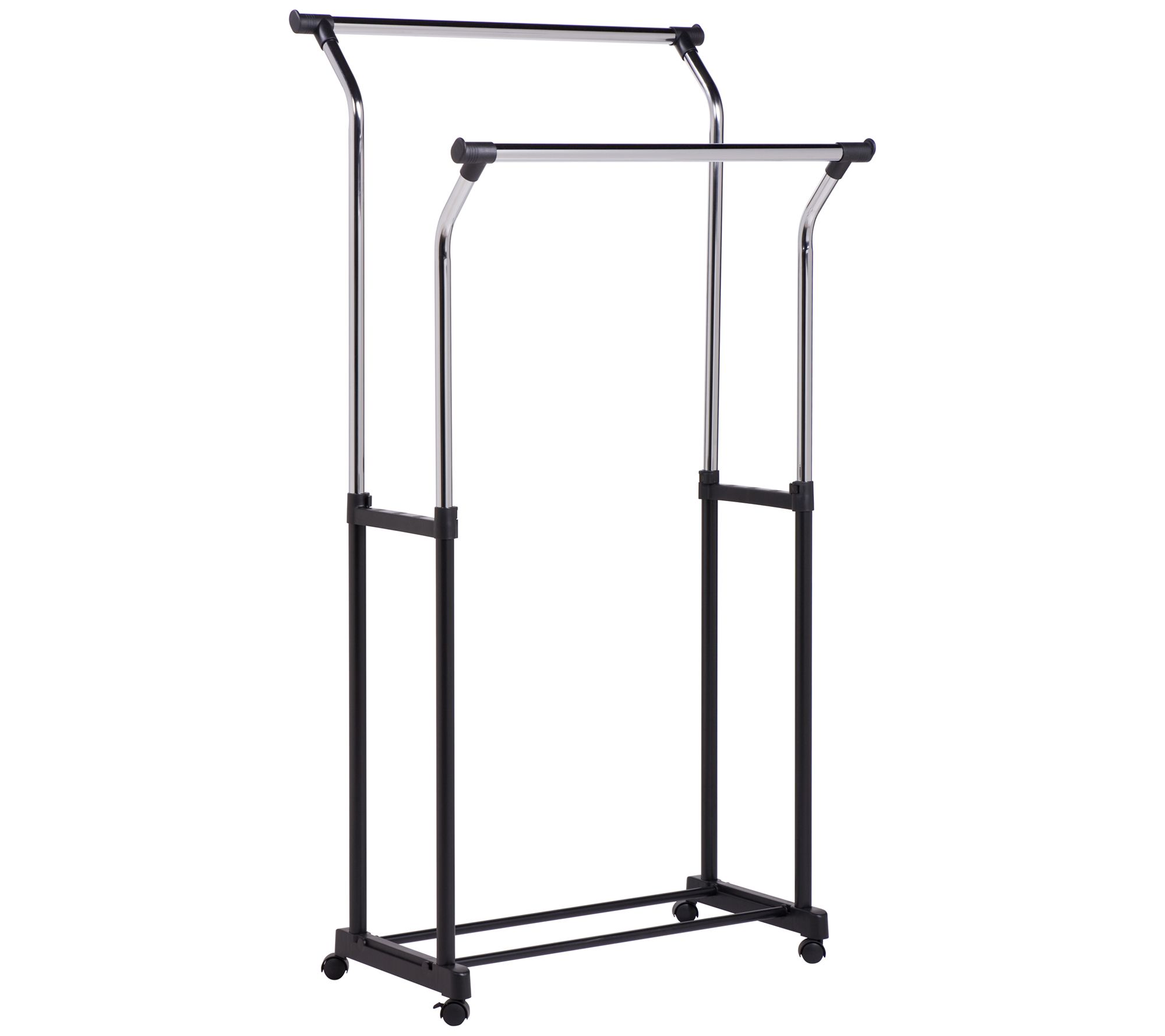 HoneyCanDo Garment Rack with Bottom Shelf