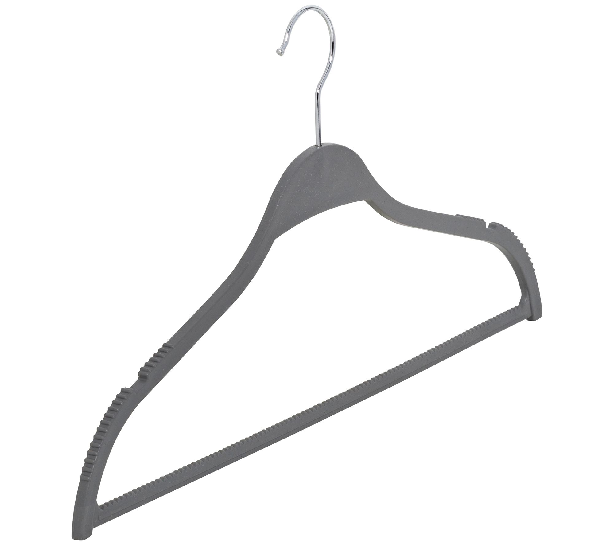 Elama Velvet Slim-Profile Heavy-Duty Hangers, Black, Pack of 100