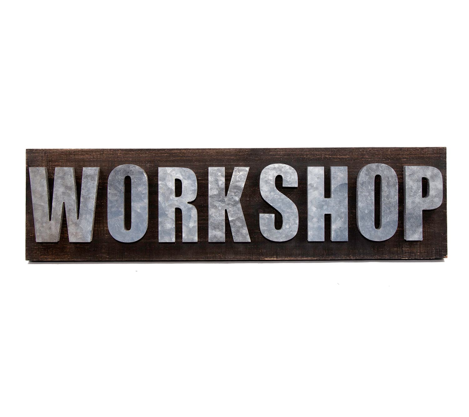 DesignStyles Decorative Workshop  Galvanized Steel & Wood Sign