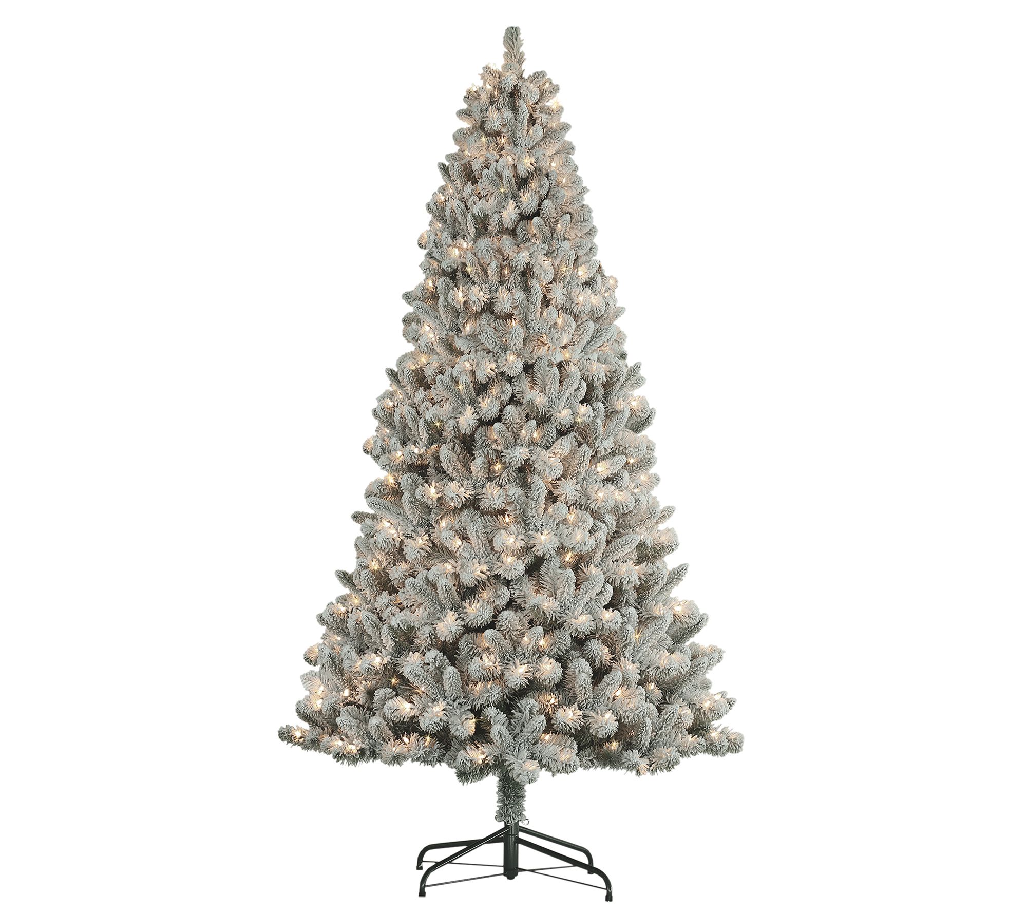 Puleo 6' Prelit Flocked Virginia Pine Tree