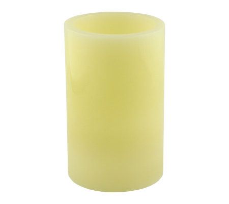 Pacific Accents 5x8 Ivory Flameless Candle Pillar