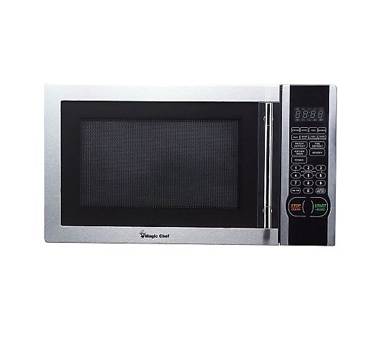 Magic Chef 1.1 Cubic Ft 1,000 Watt Stainless Microwave
