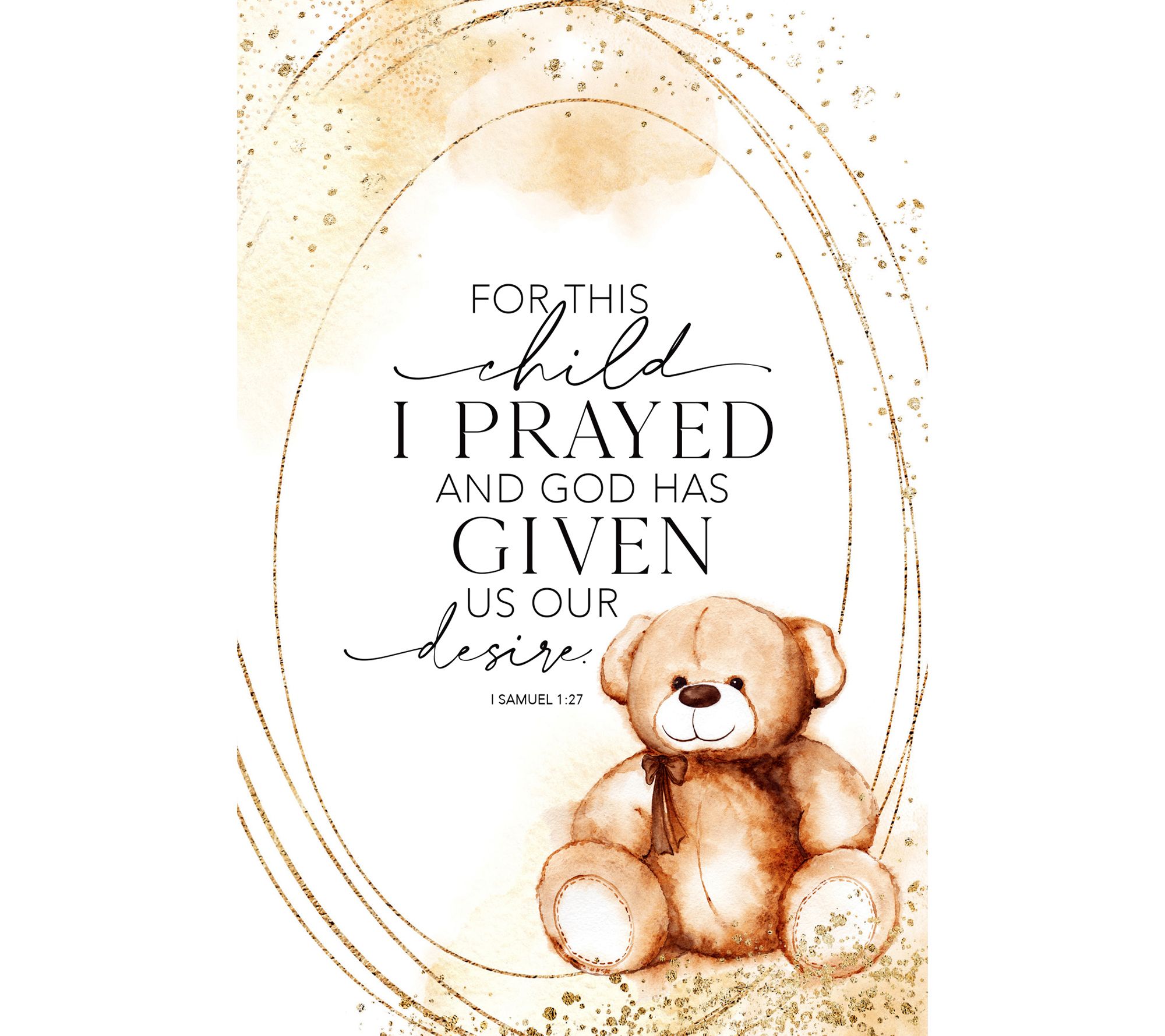 For This Child Wood Plaque with Easel and Hanger