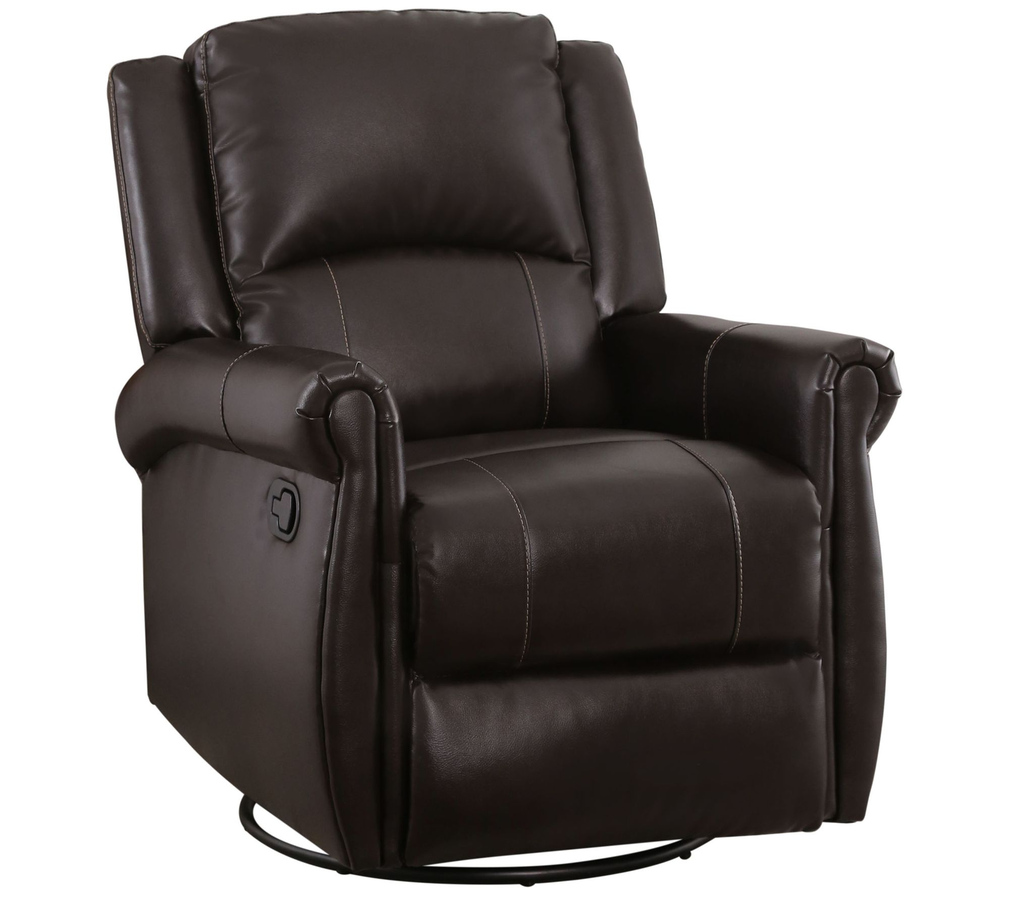 Elena Leather Swivel Glider Recliner by AbbysonLiving