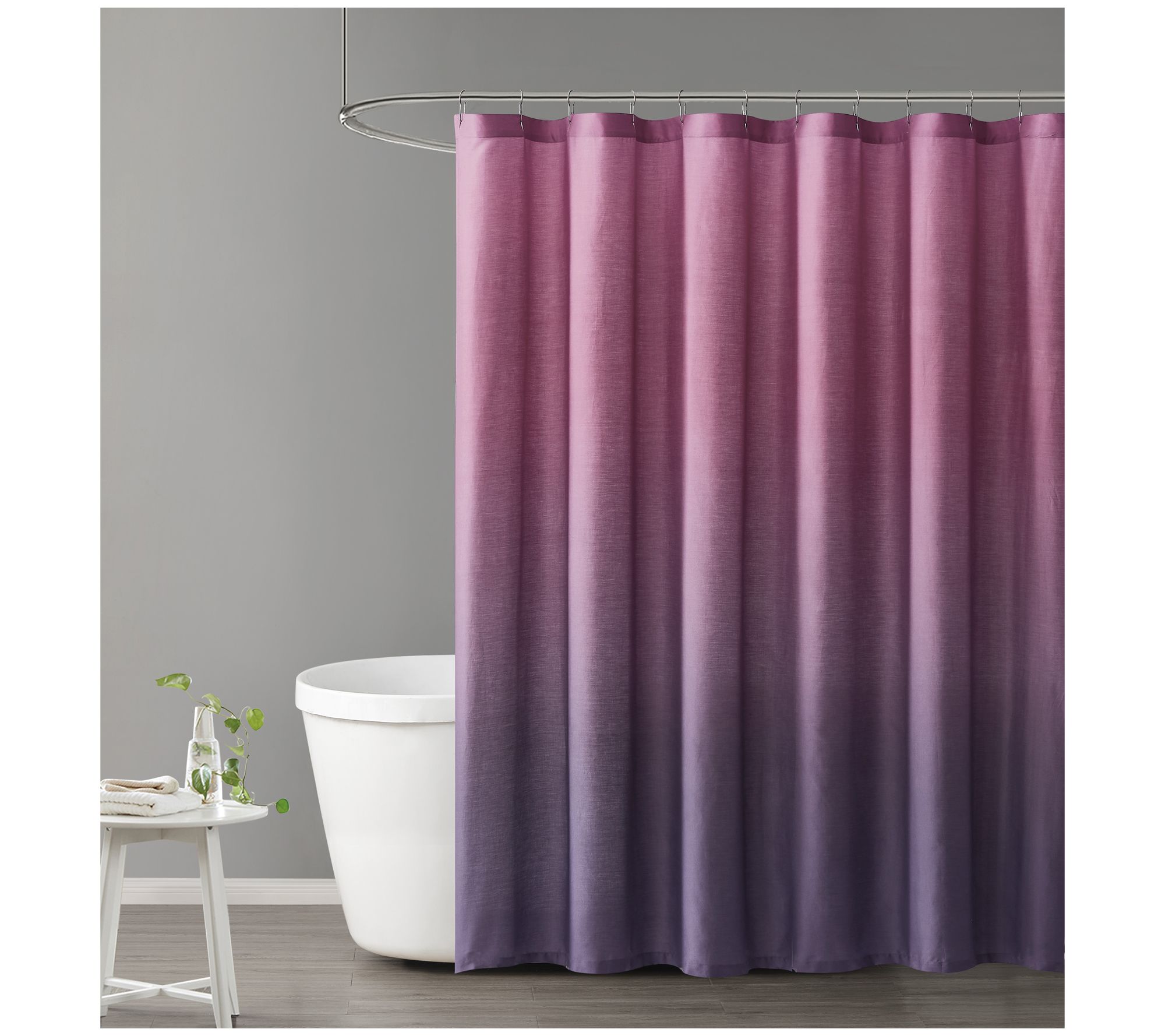 Christian Siriano Brie Ombre Shower Curtain