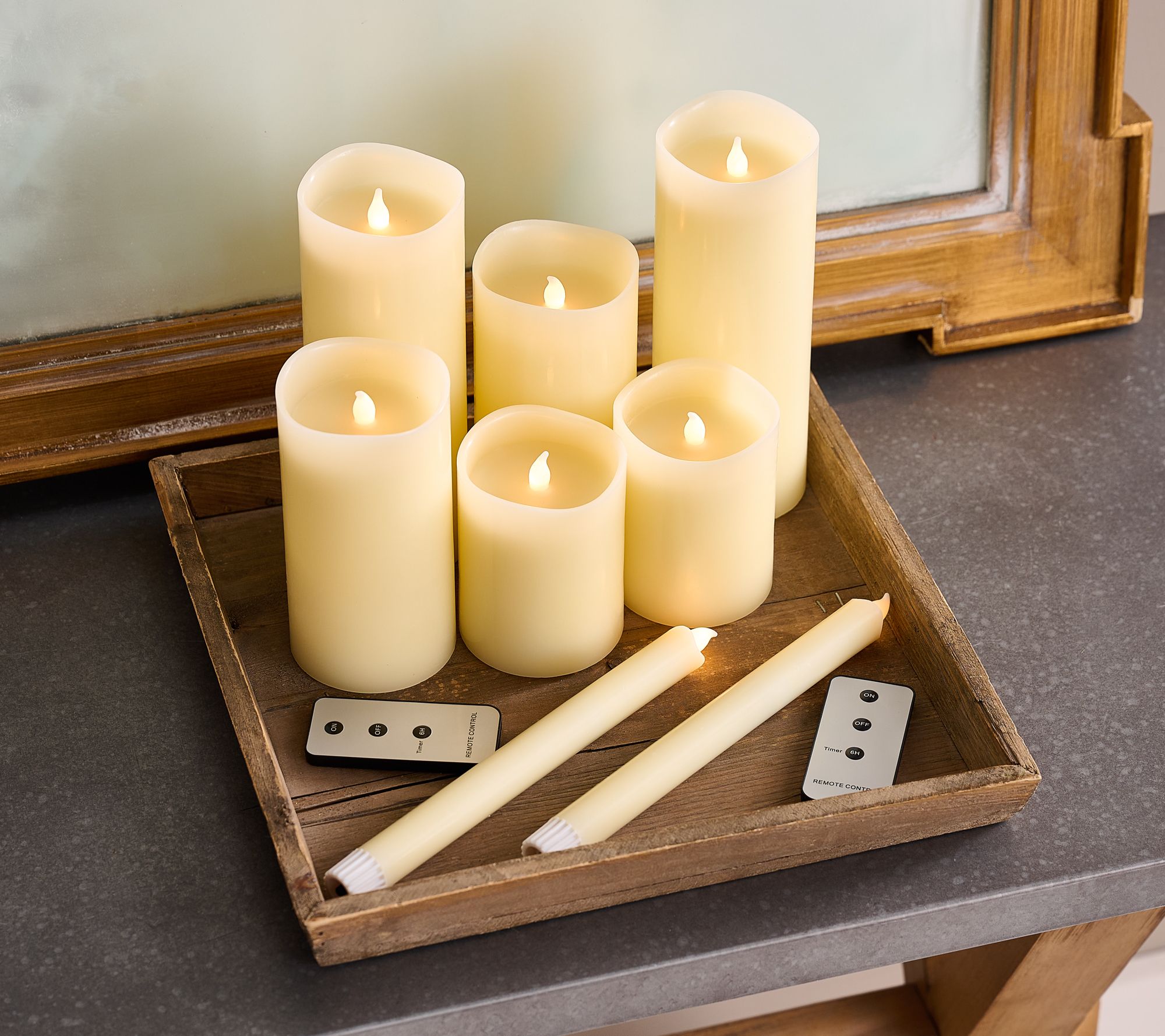 Home Reflections 8-Piece Flameless Candle Set