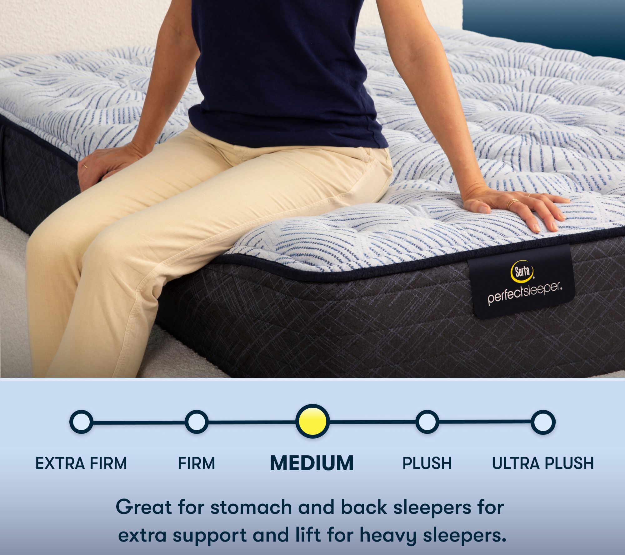 Serta Perfect Sleeper Blue Lagoon Nights Med MattressCal King