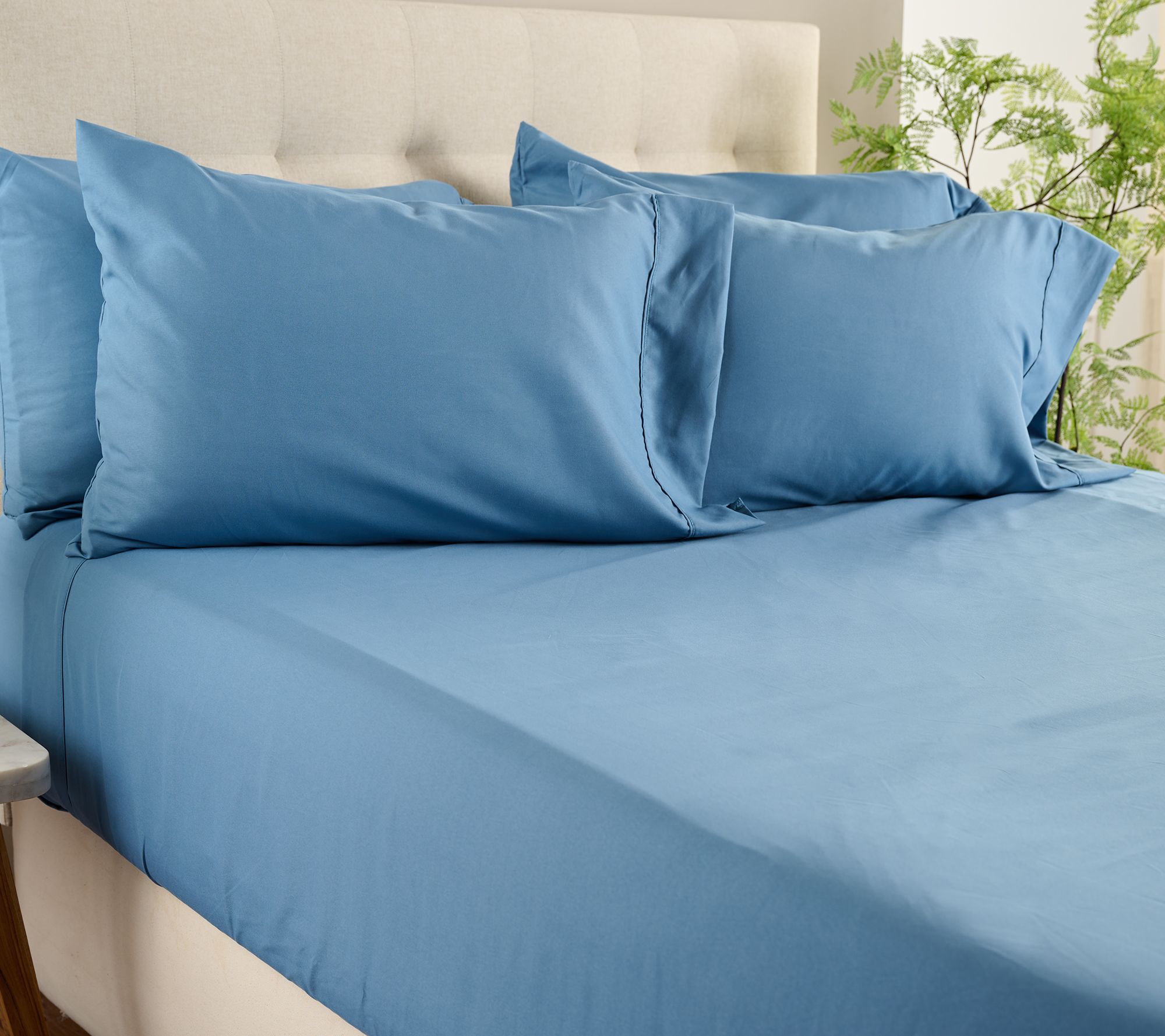 Home Reflections Double Brushed Sheet Set w/ Extra Cases