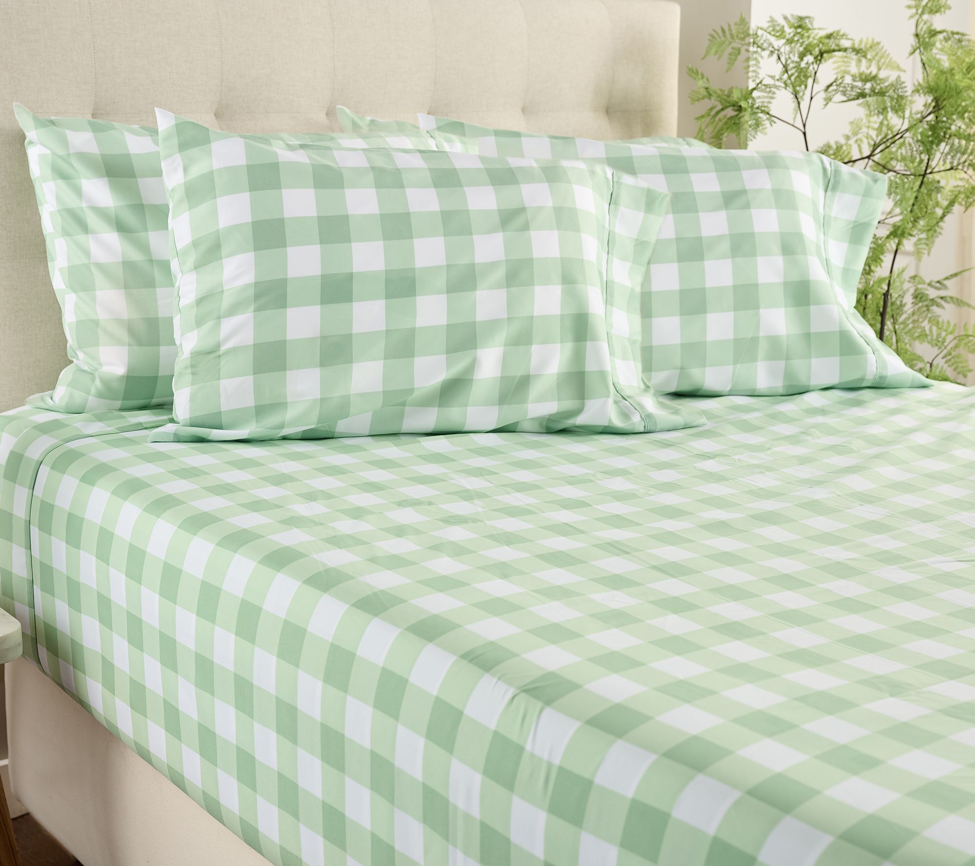 Home Reflections Double Brushed Sheet Set w/ Extra Cases