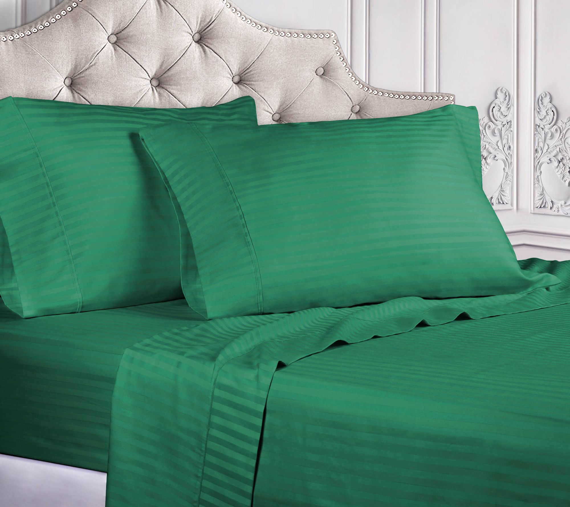 Superior Egyptian Cotton Stripe Deep Pocket She et Set, Twin X