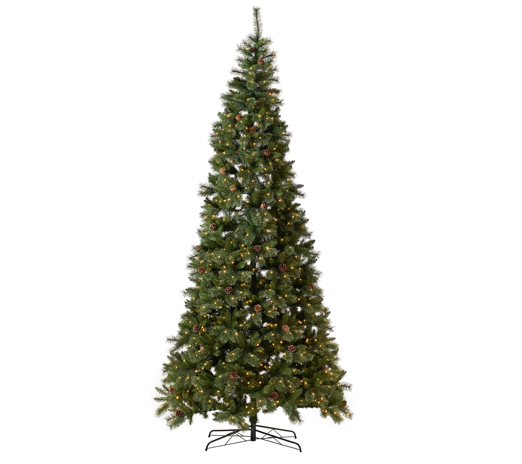 Nearly Natural 11' White Mount ain Pine Christ mas Tree