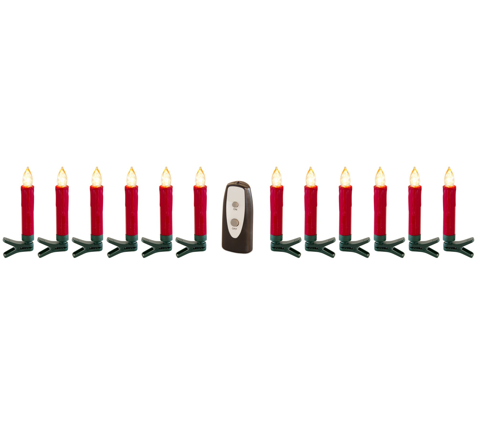 Melrose International 4.5" LED Clip-on Taper Candle(Set of 24