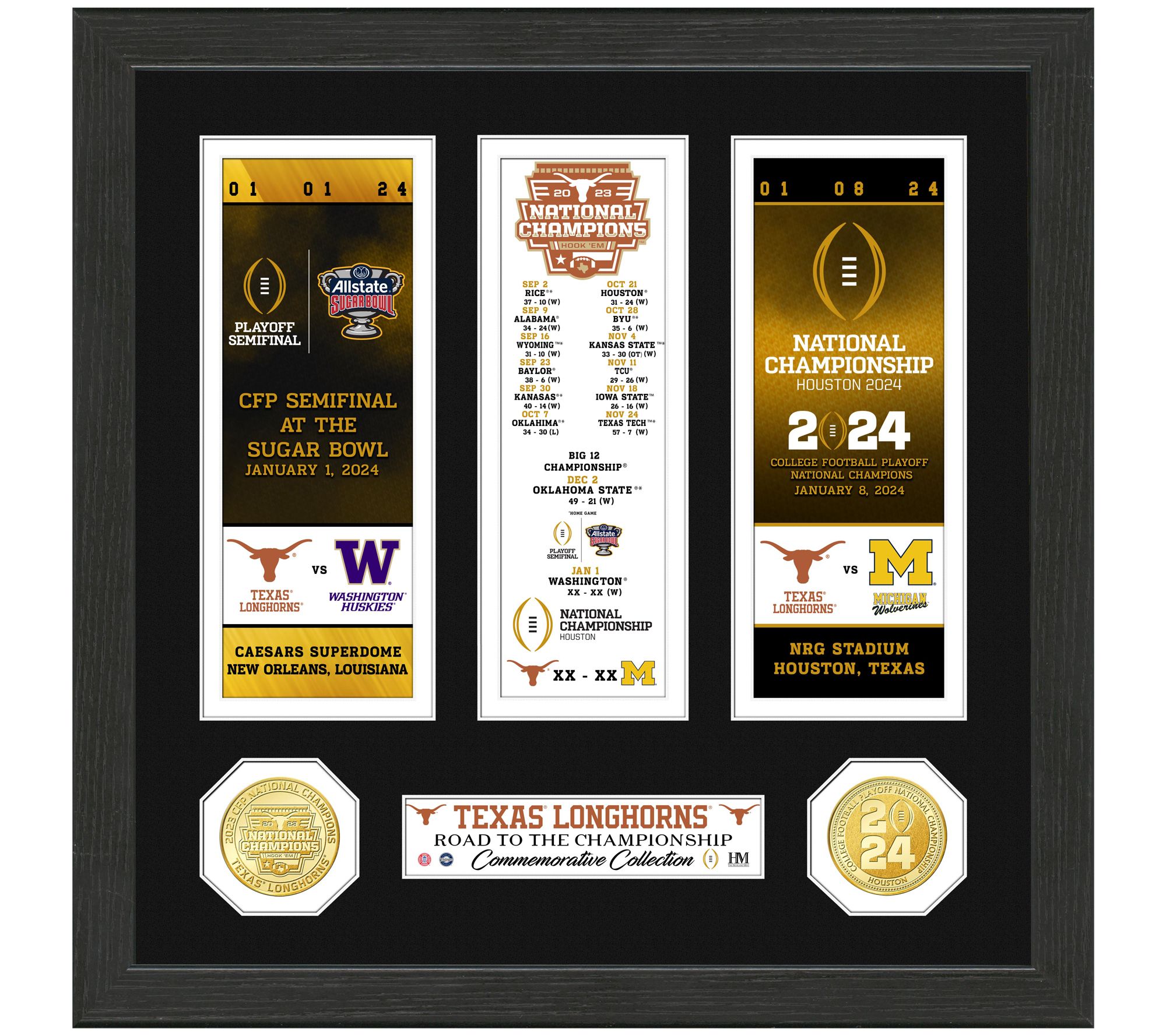 Highland Mint College Football Playoff Road to Champions Frame